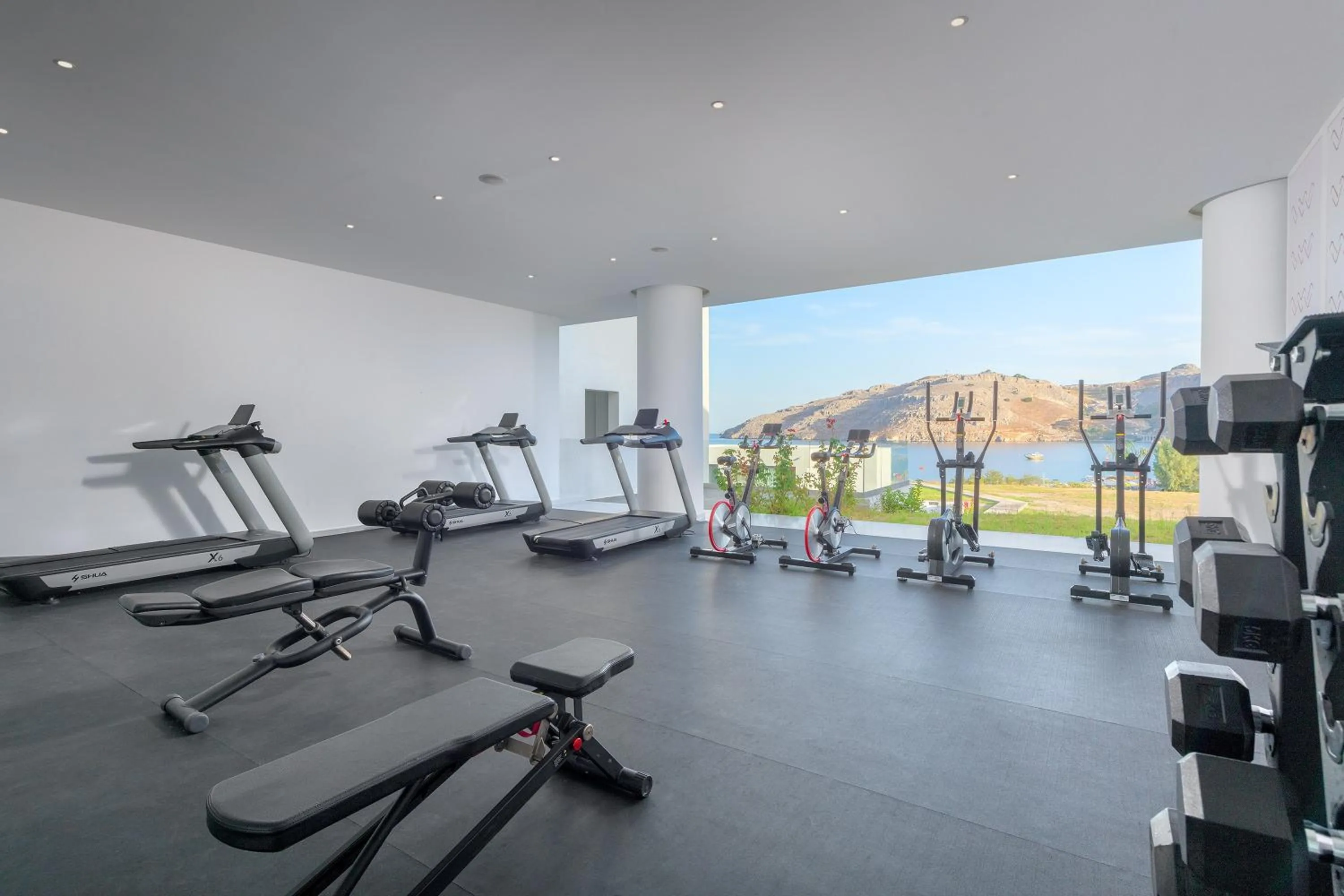 Fitness centre/facilities in Lindos Grand Resort & Spa - Adults Only