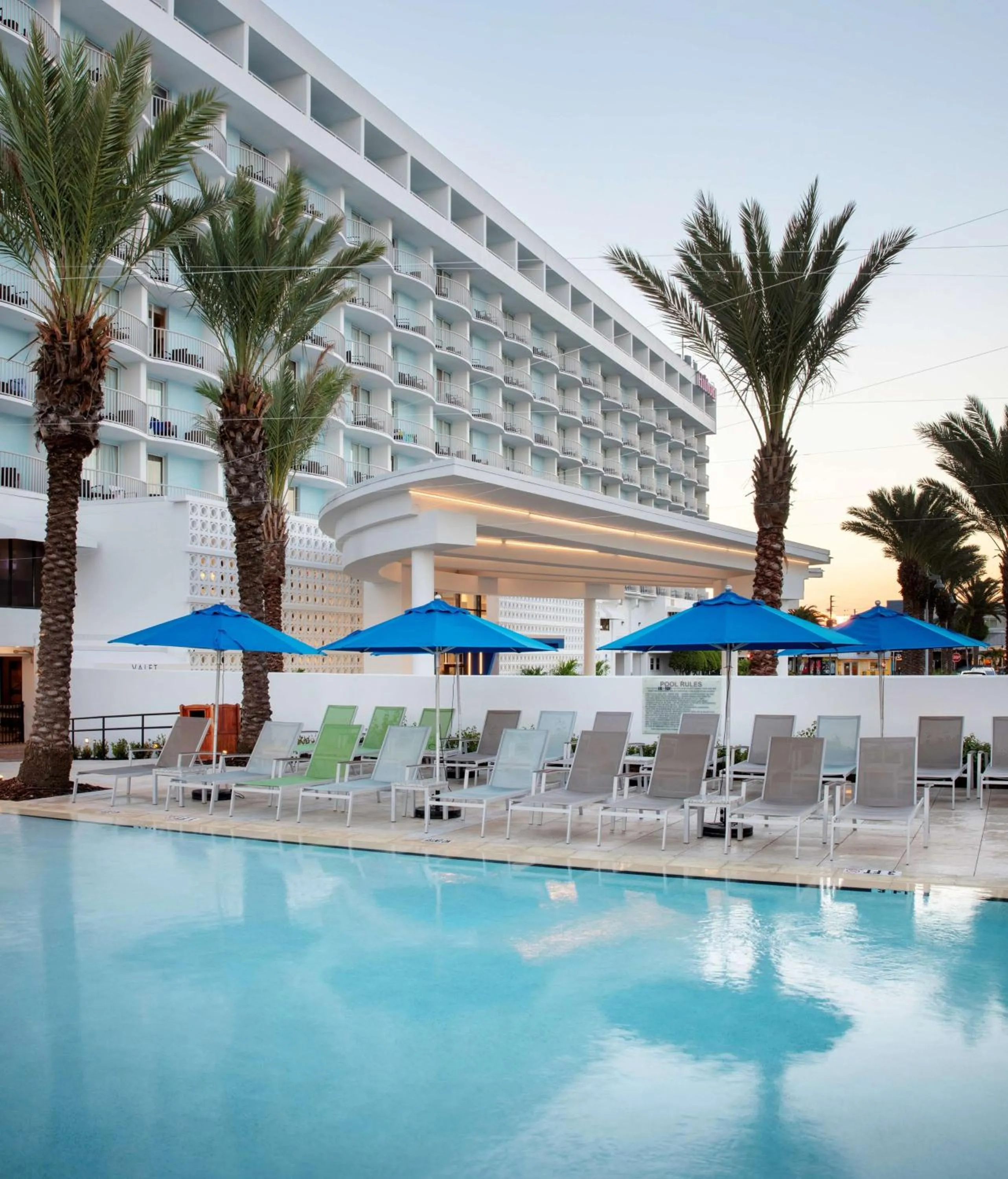Pool view in Hilton Clearwater Beach Resort & Spa