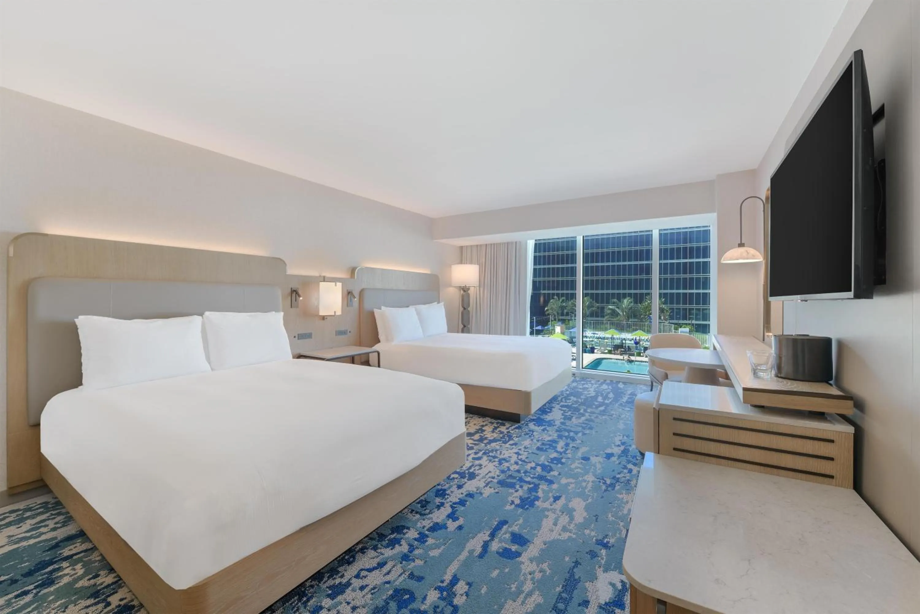 Bed in Hilton Anaheim