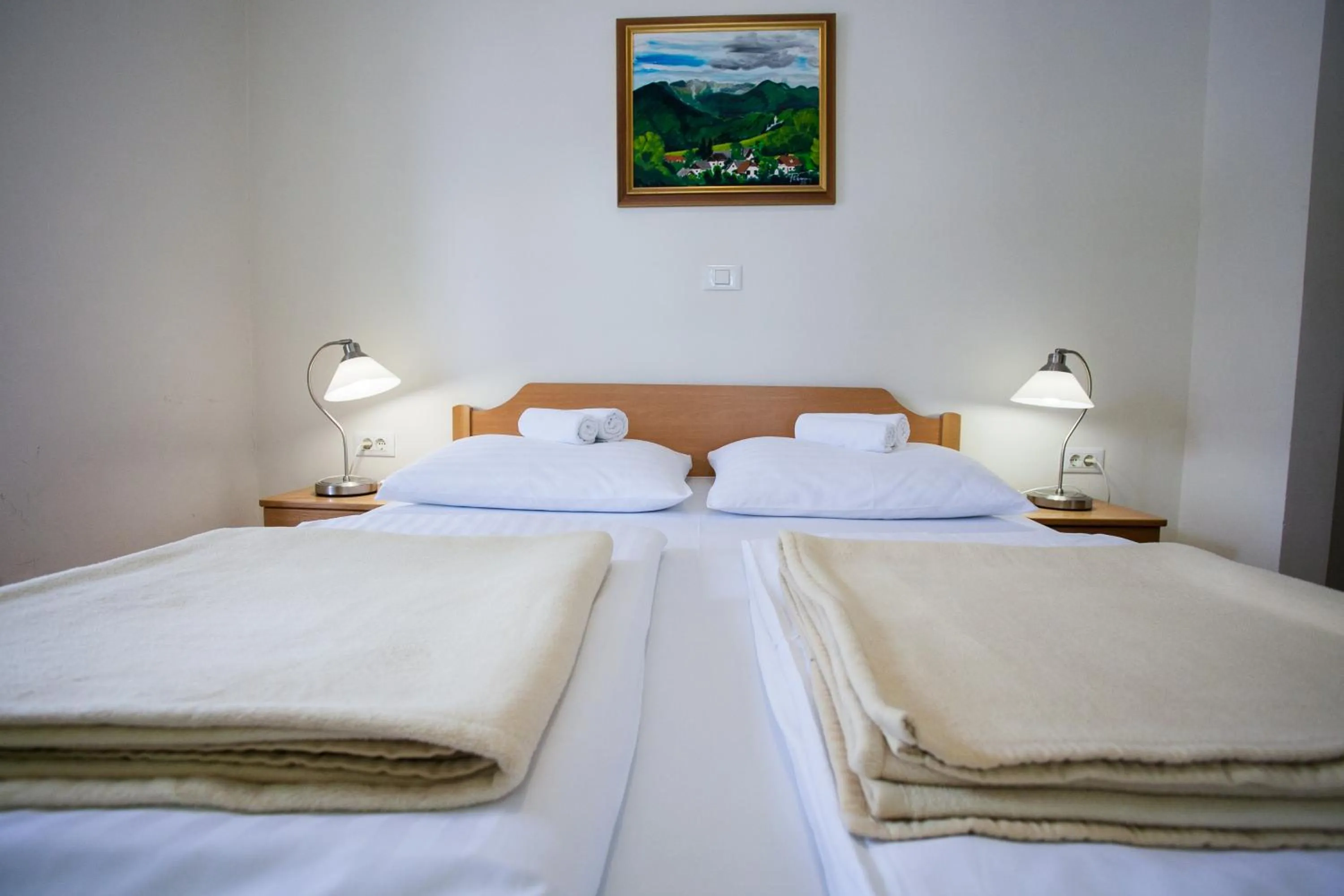 Bedroom, Bed in B&B Pod Skalo