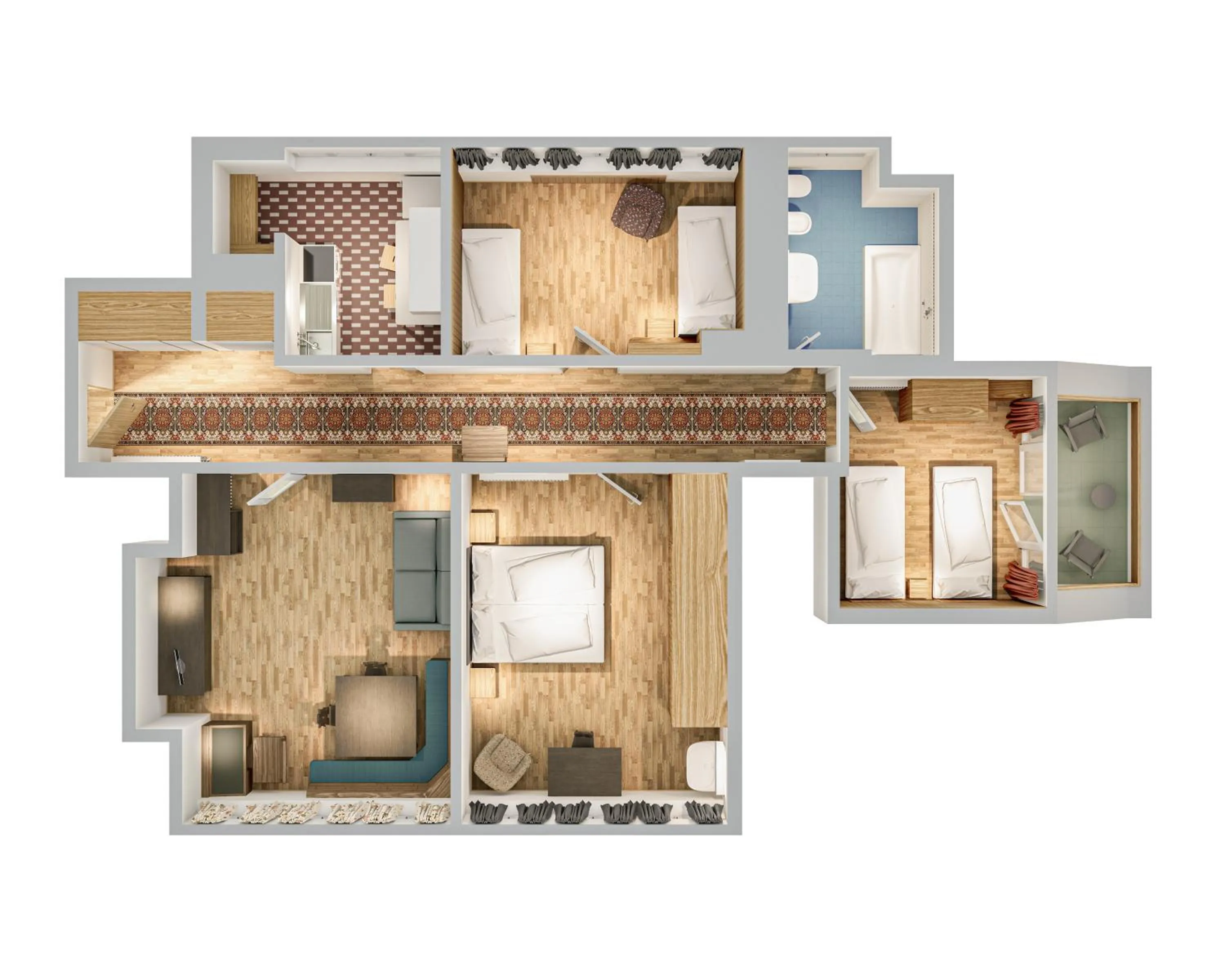 Floor plan in Aquila Dolomites Residence