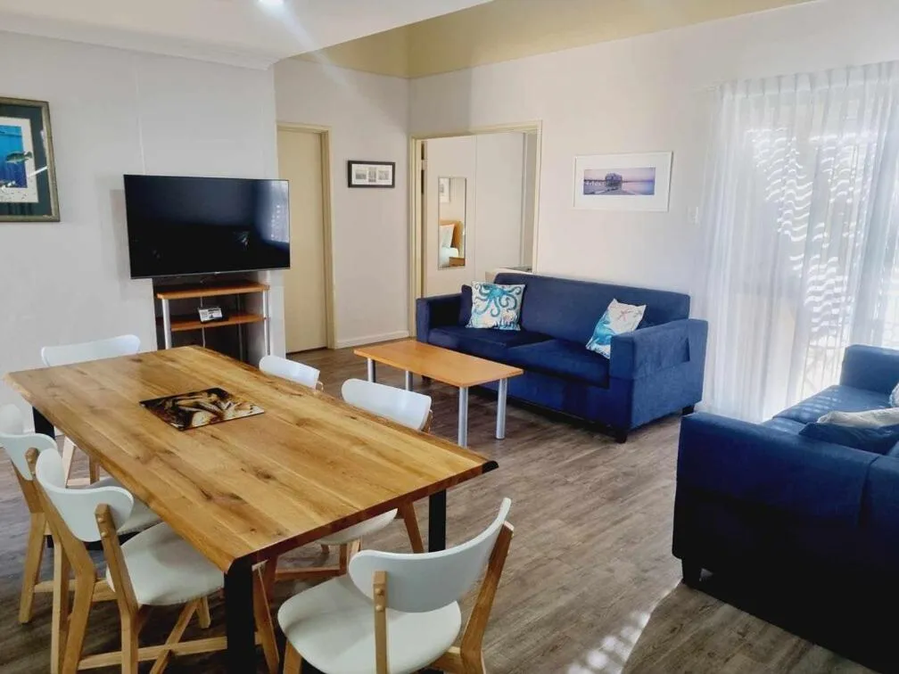 Communal lounge/ TV room in Amalfi Resort Busselton's Best Kept Secret