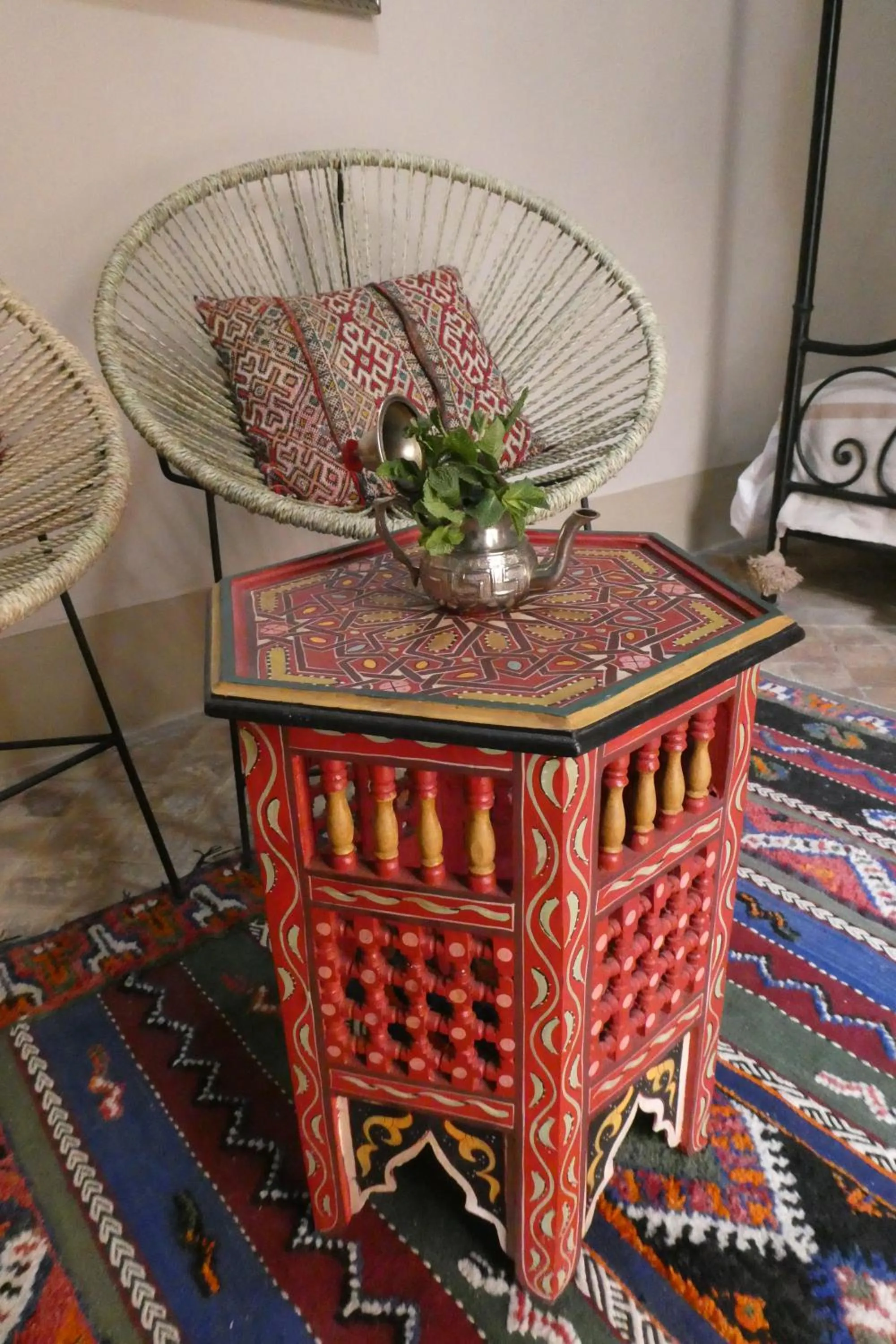 Seating area in Riad Smara