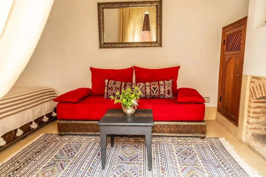 Seating area in Riad Smara