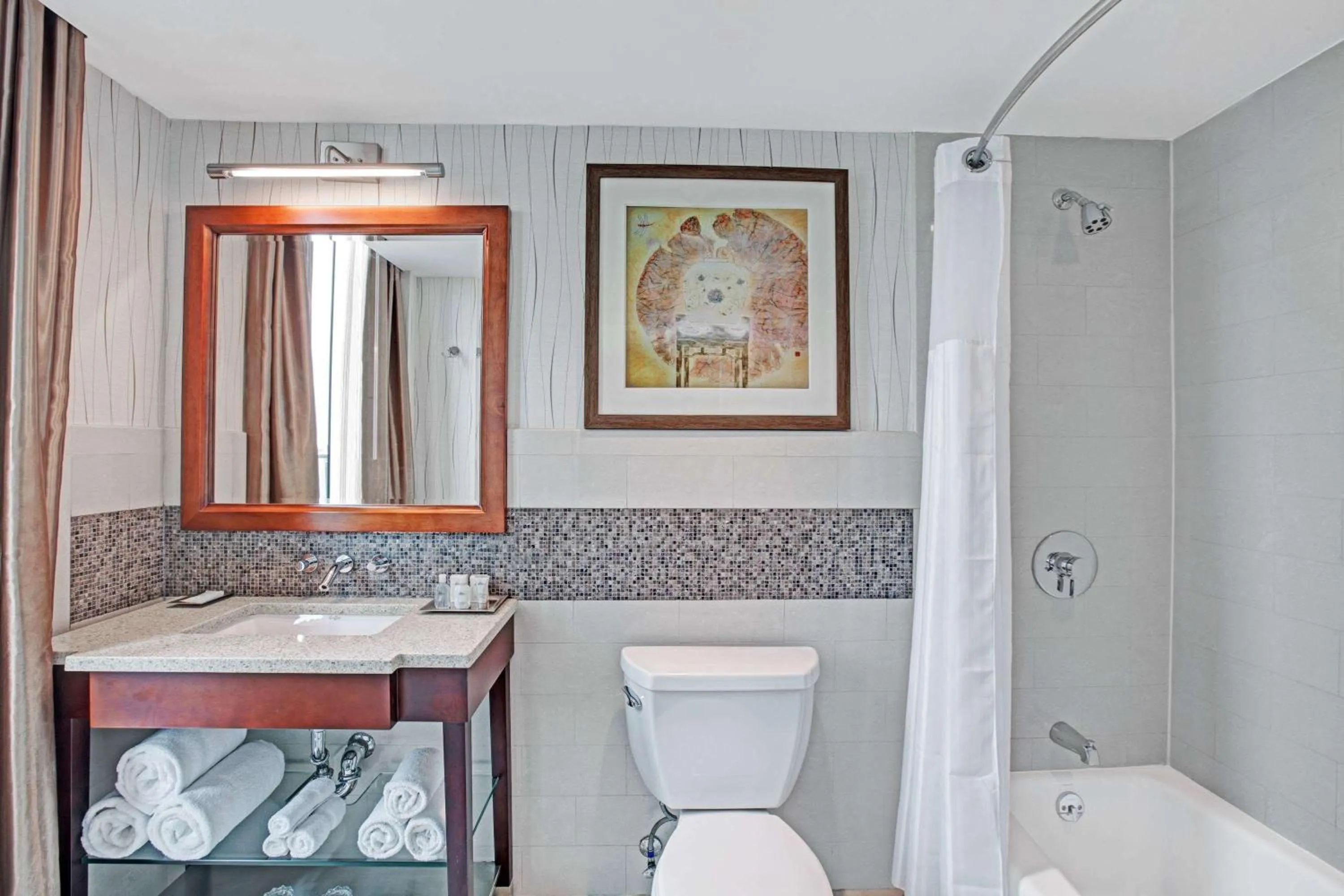 Bathroom in Wyndham Garden Chinatown