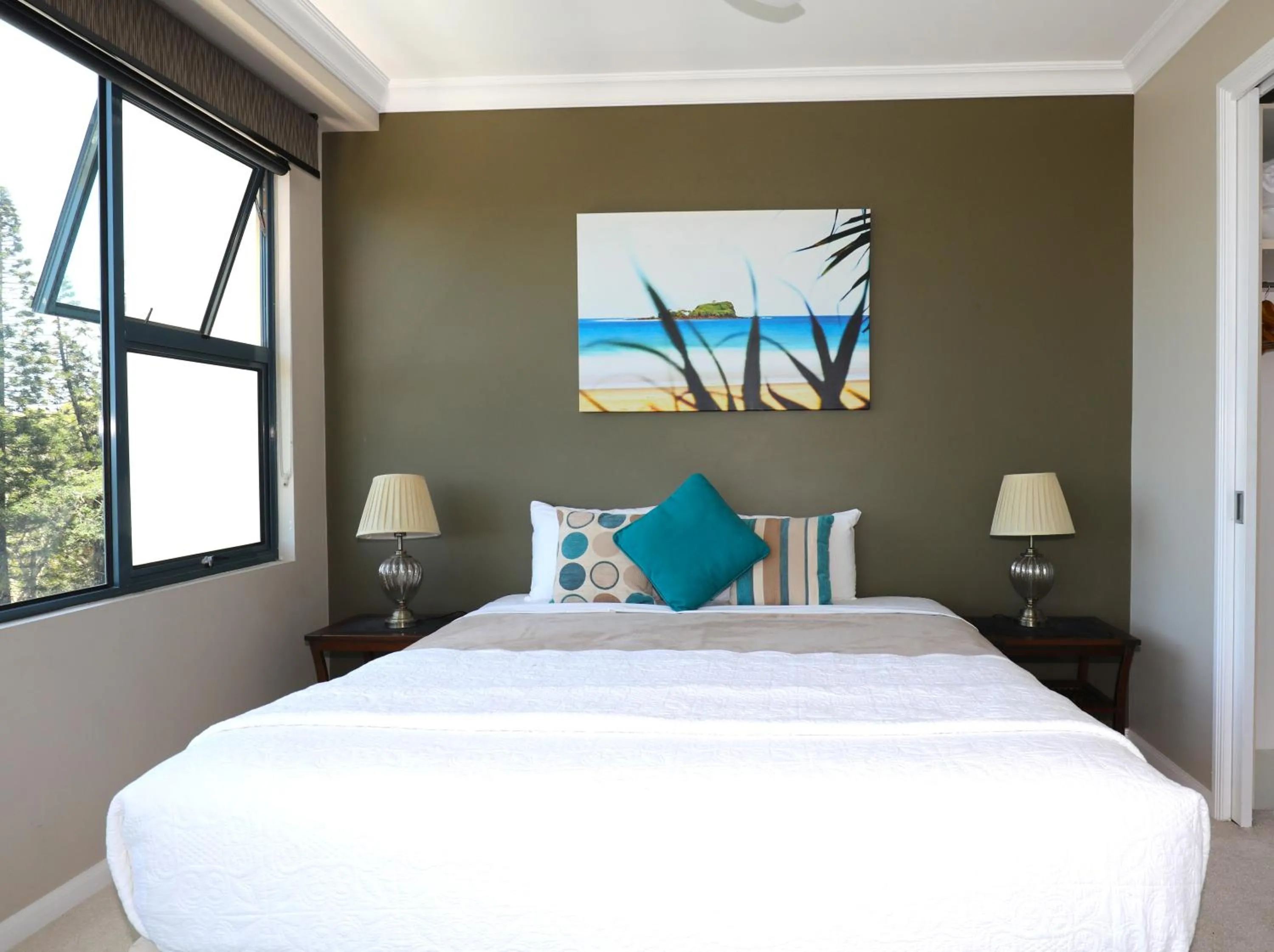 Bedroom, Bed in Santorini Twin Waters