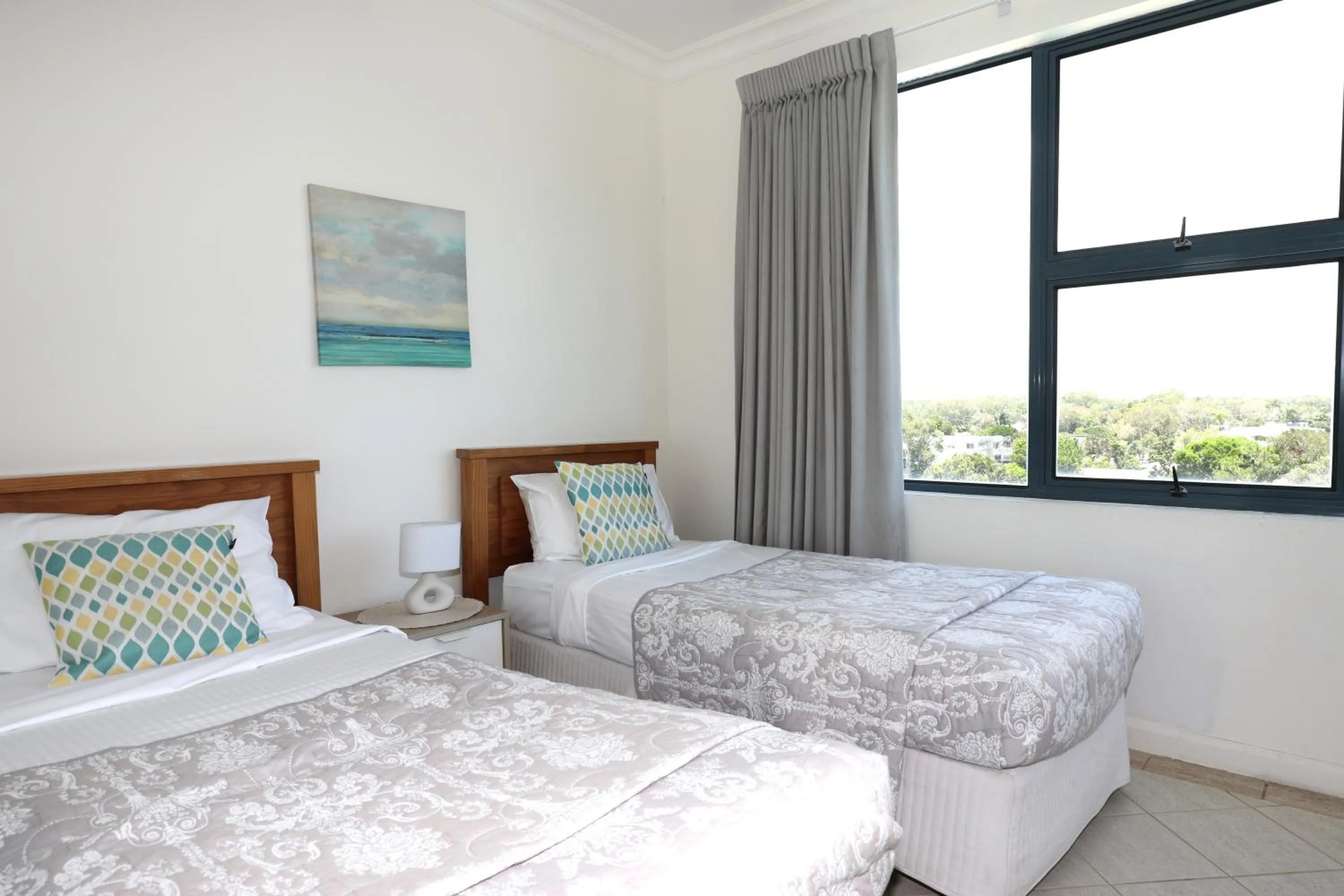 Bedroom, Bed in Santorini Twin Waters