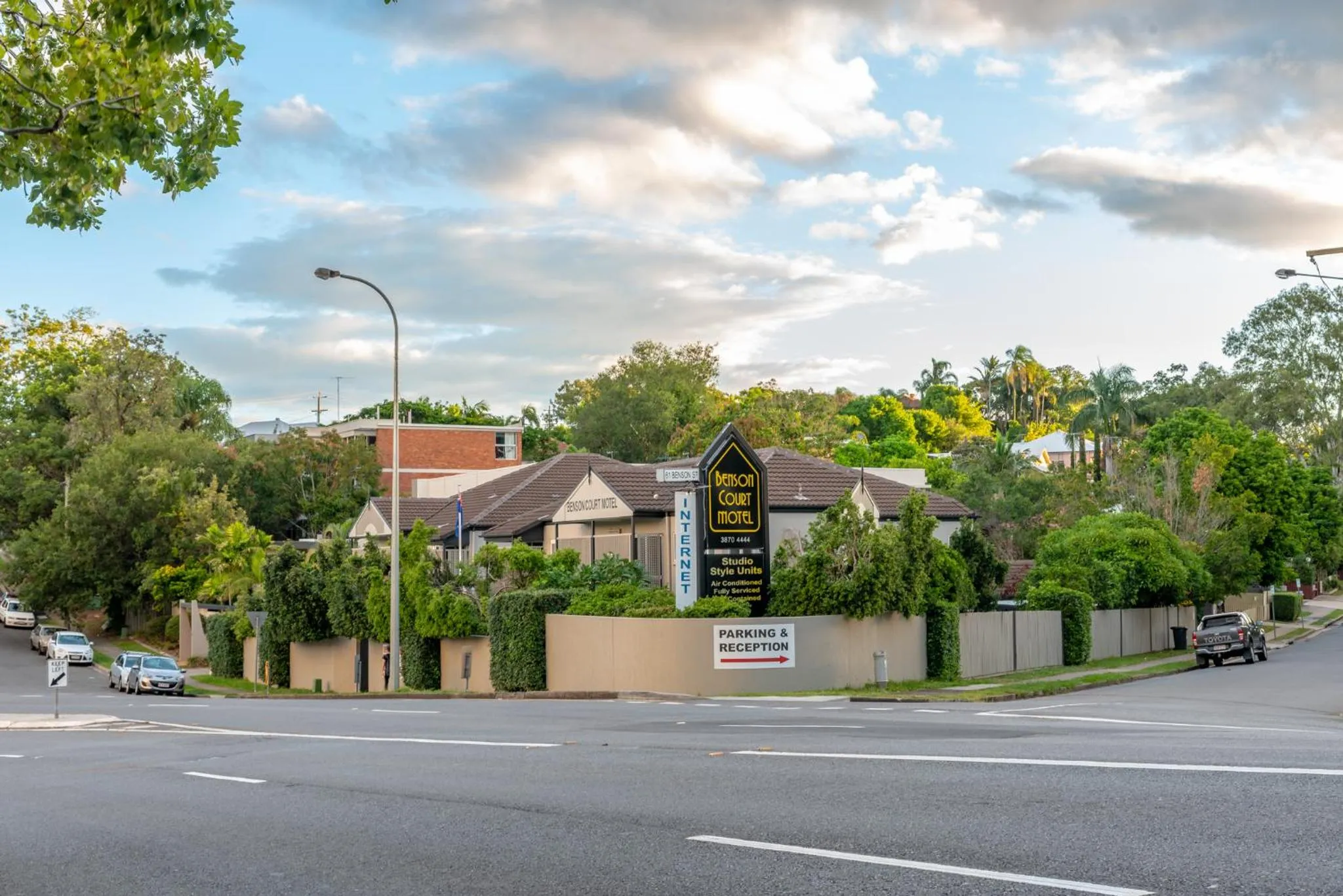Street view in Benson Court Motel