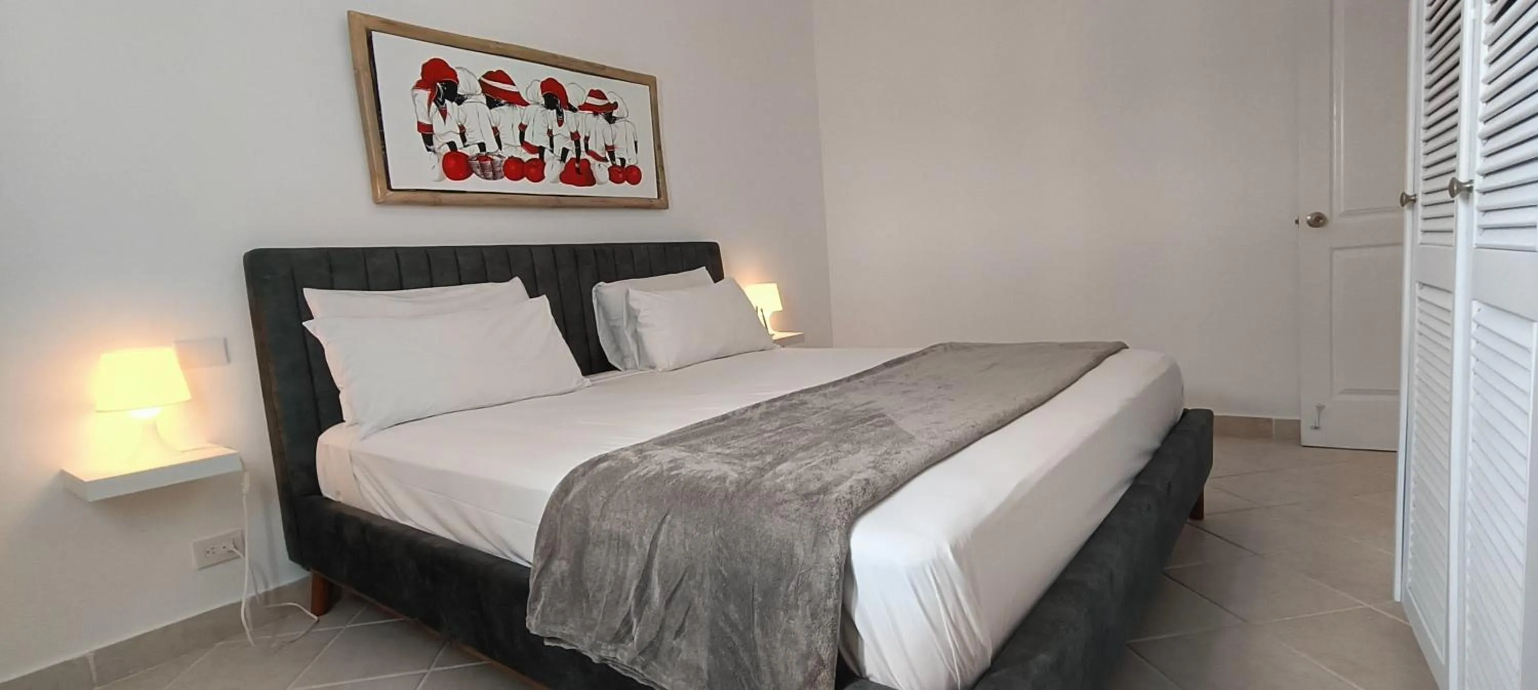 Bed in Flor del Mar Condo Punta Cana Beachfront