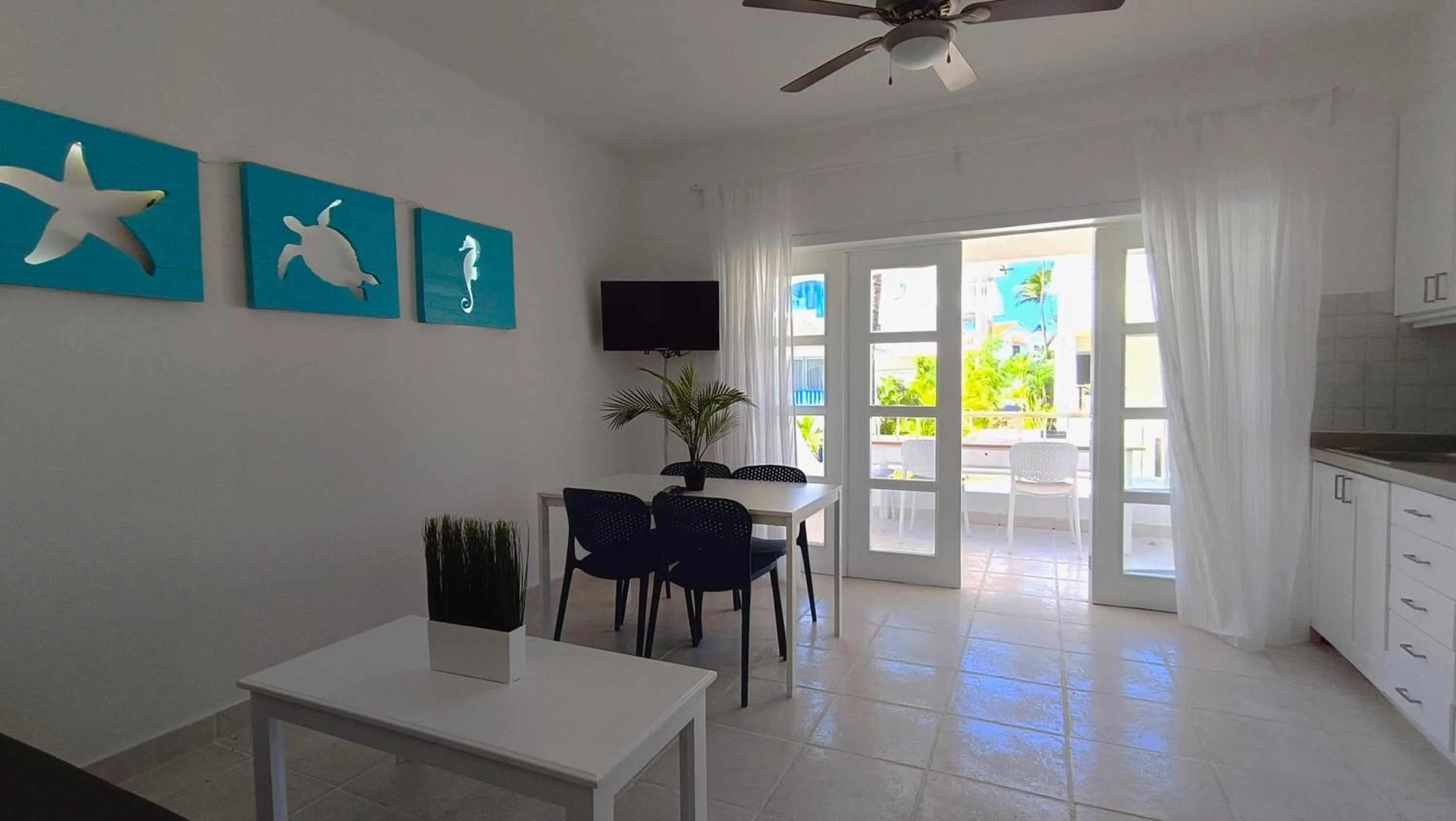 TV and multimedia in Flor del Mar Condo Punta Cana Beachfront