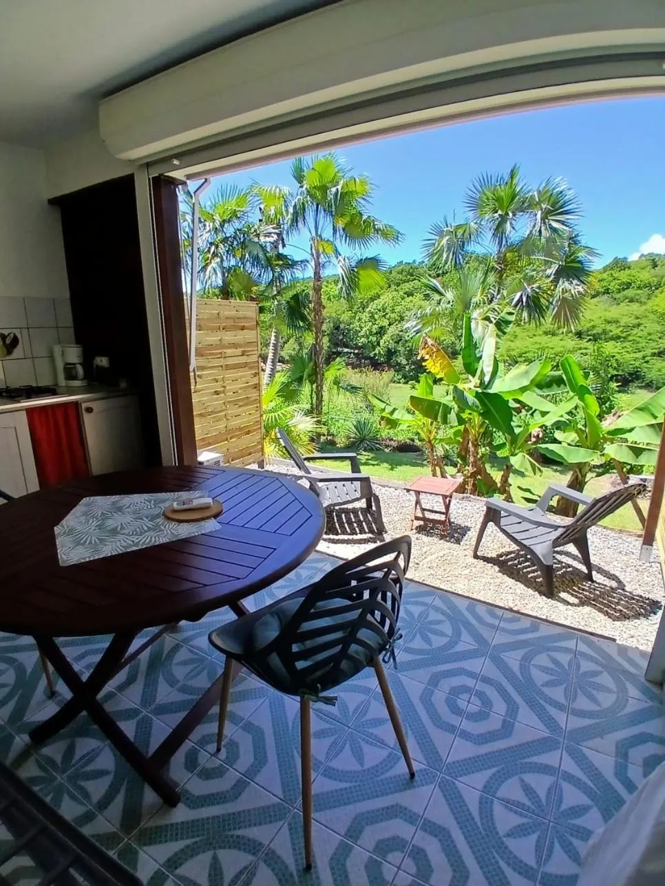 Patio in Ti Village Creole