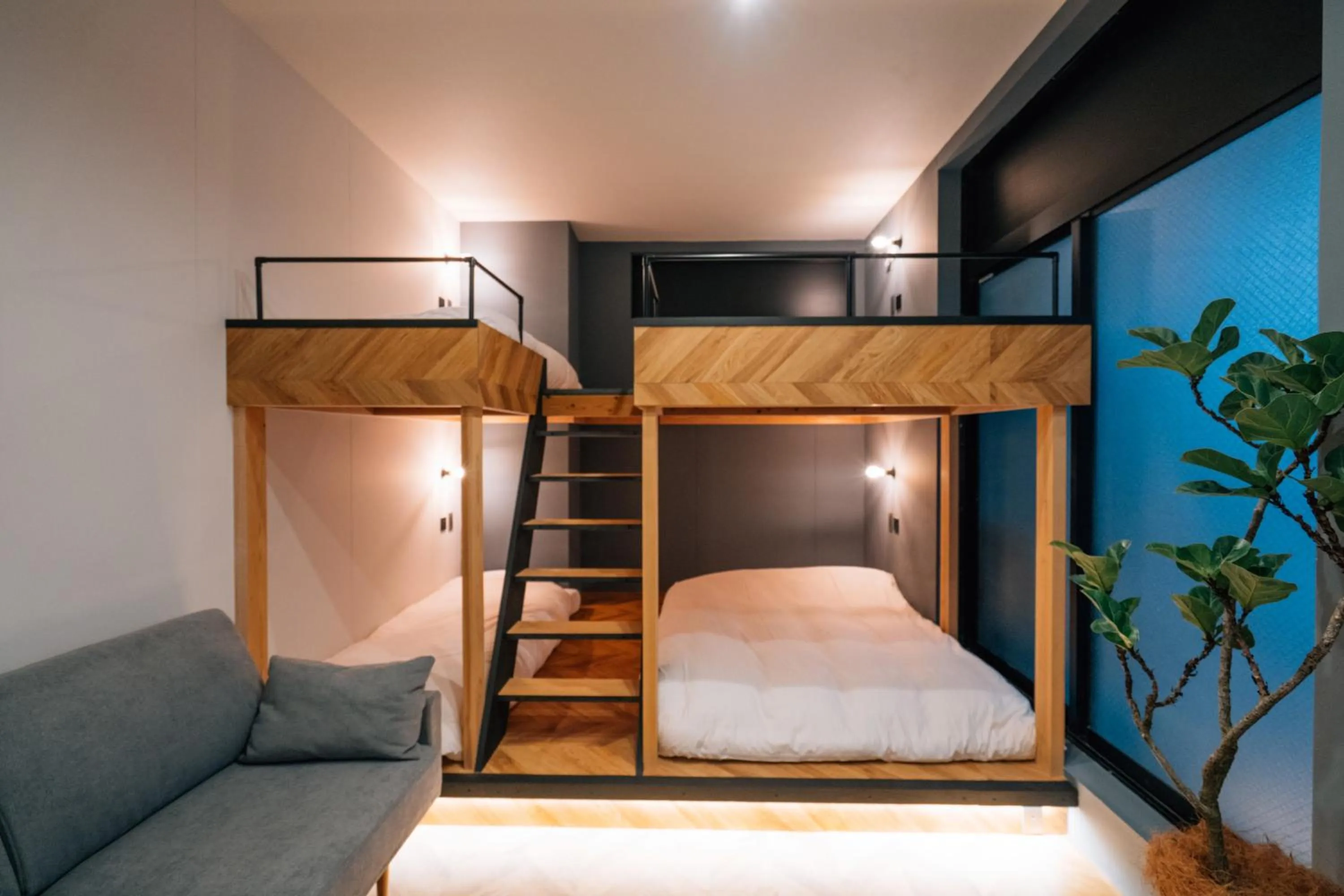 Bedroom, Bed in mizuka Daimyo 3 - unmanned hotel-