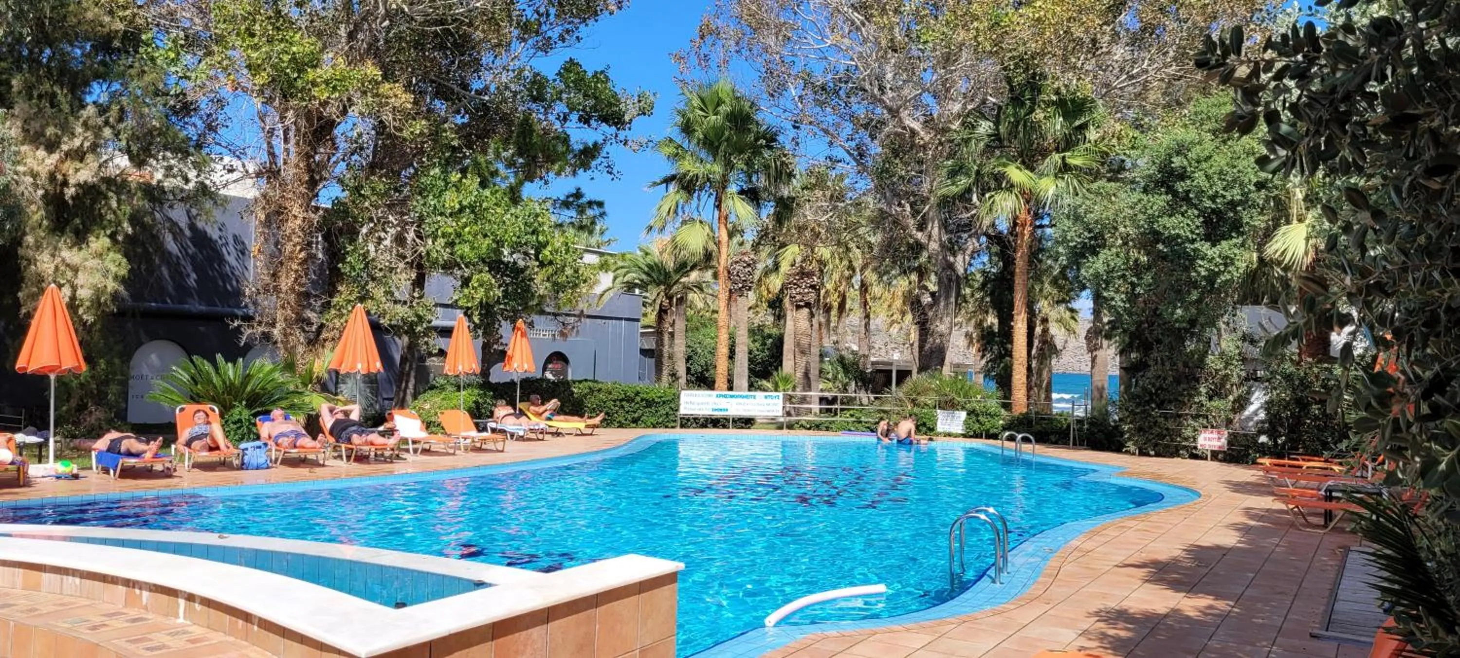 Pool view in Marita's Apartments