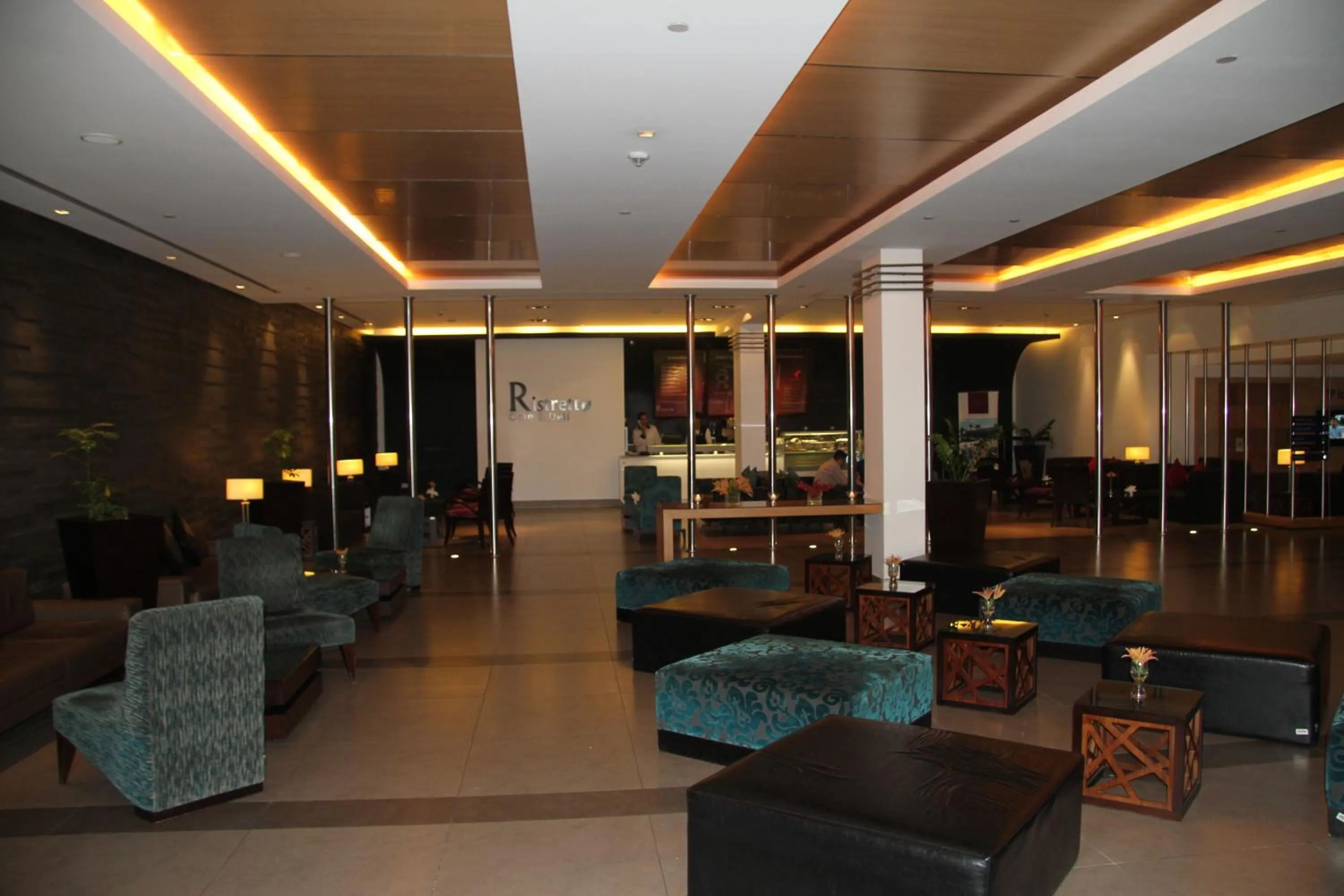 Lobby or reception in Amman Airport Hotel