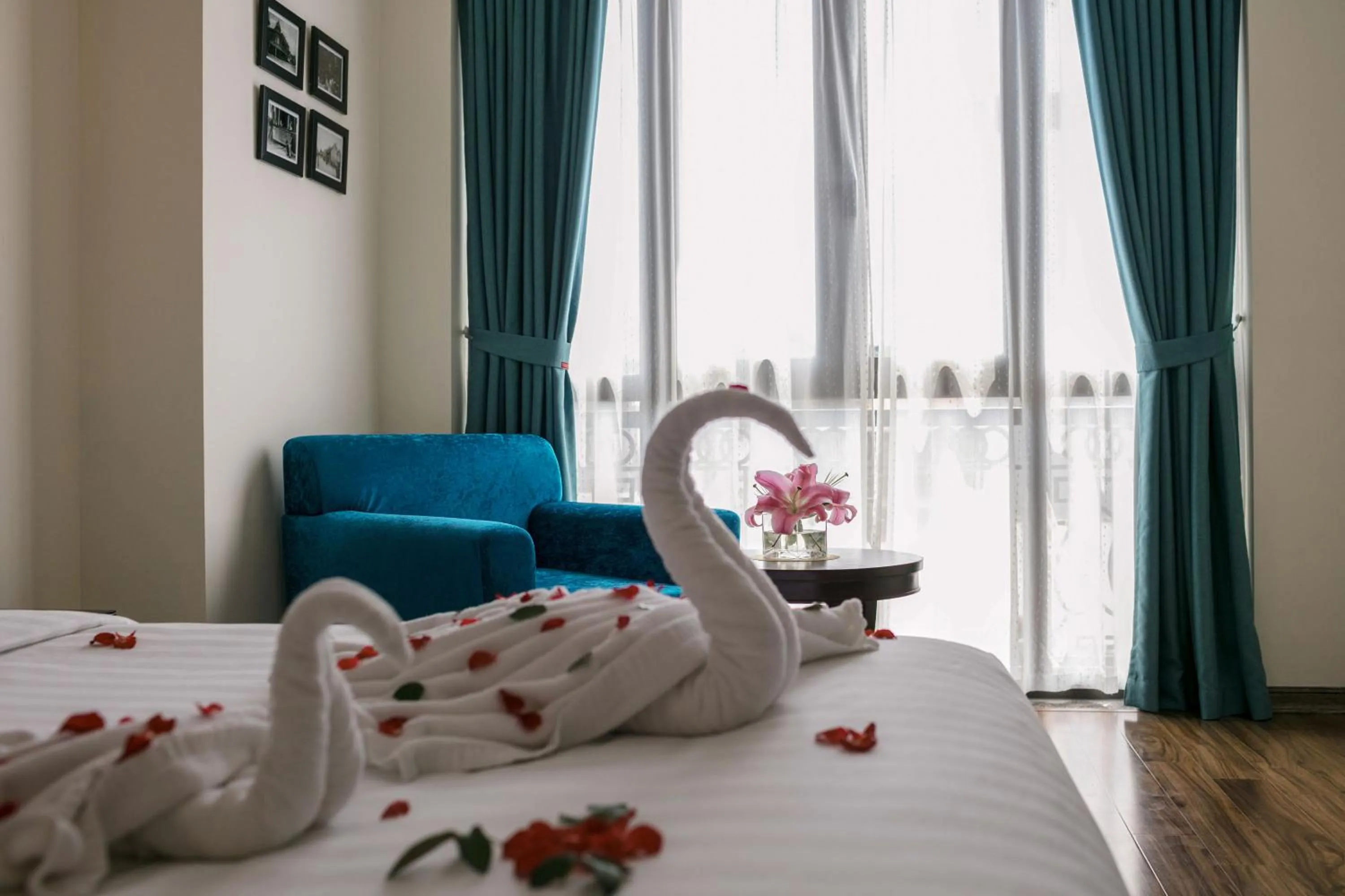 Decorative detail, Bed in Serene Boutique Hotel & Spa