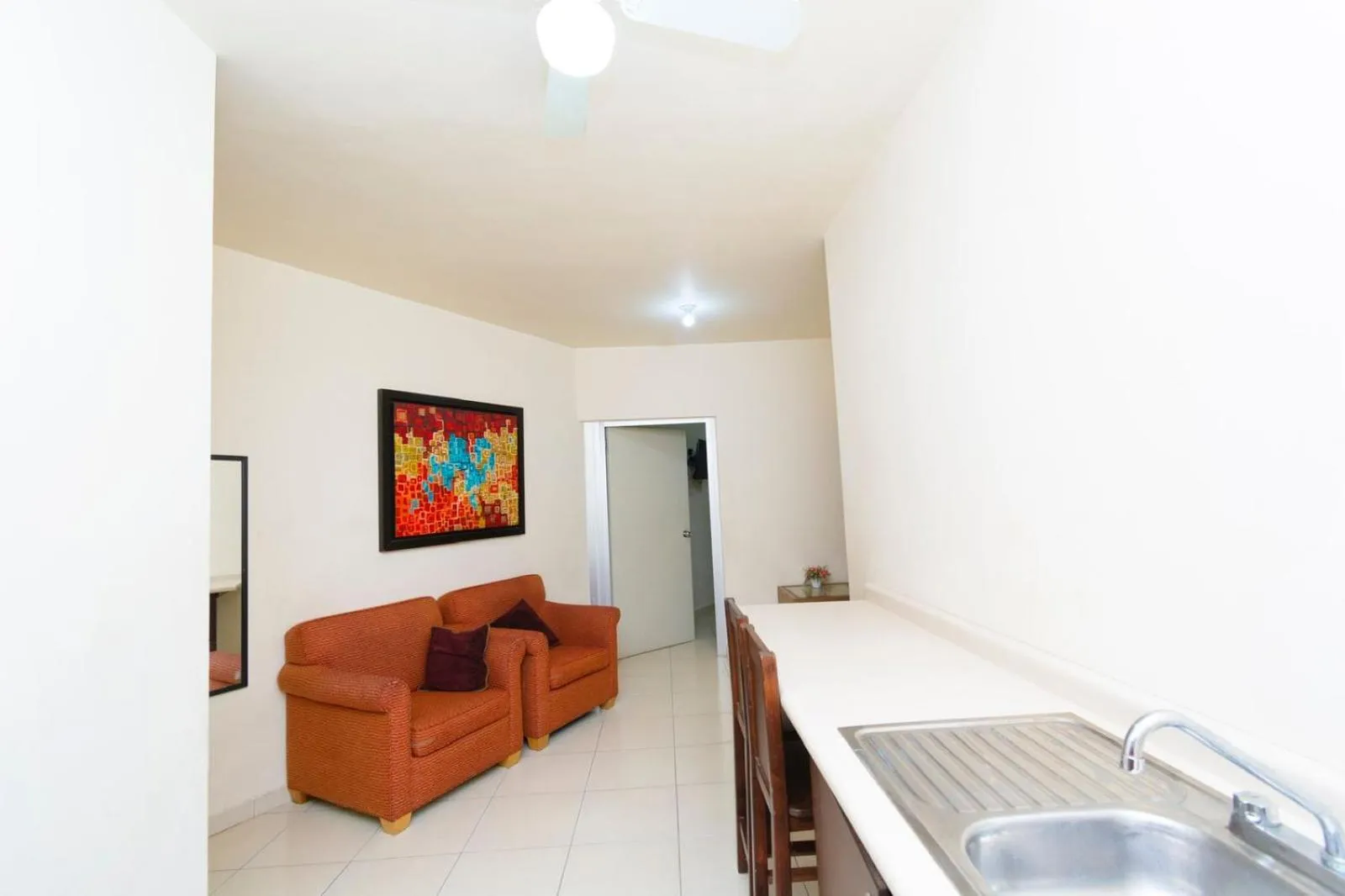 Kitchen or kitchenette in Hotel Nápoles