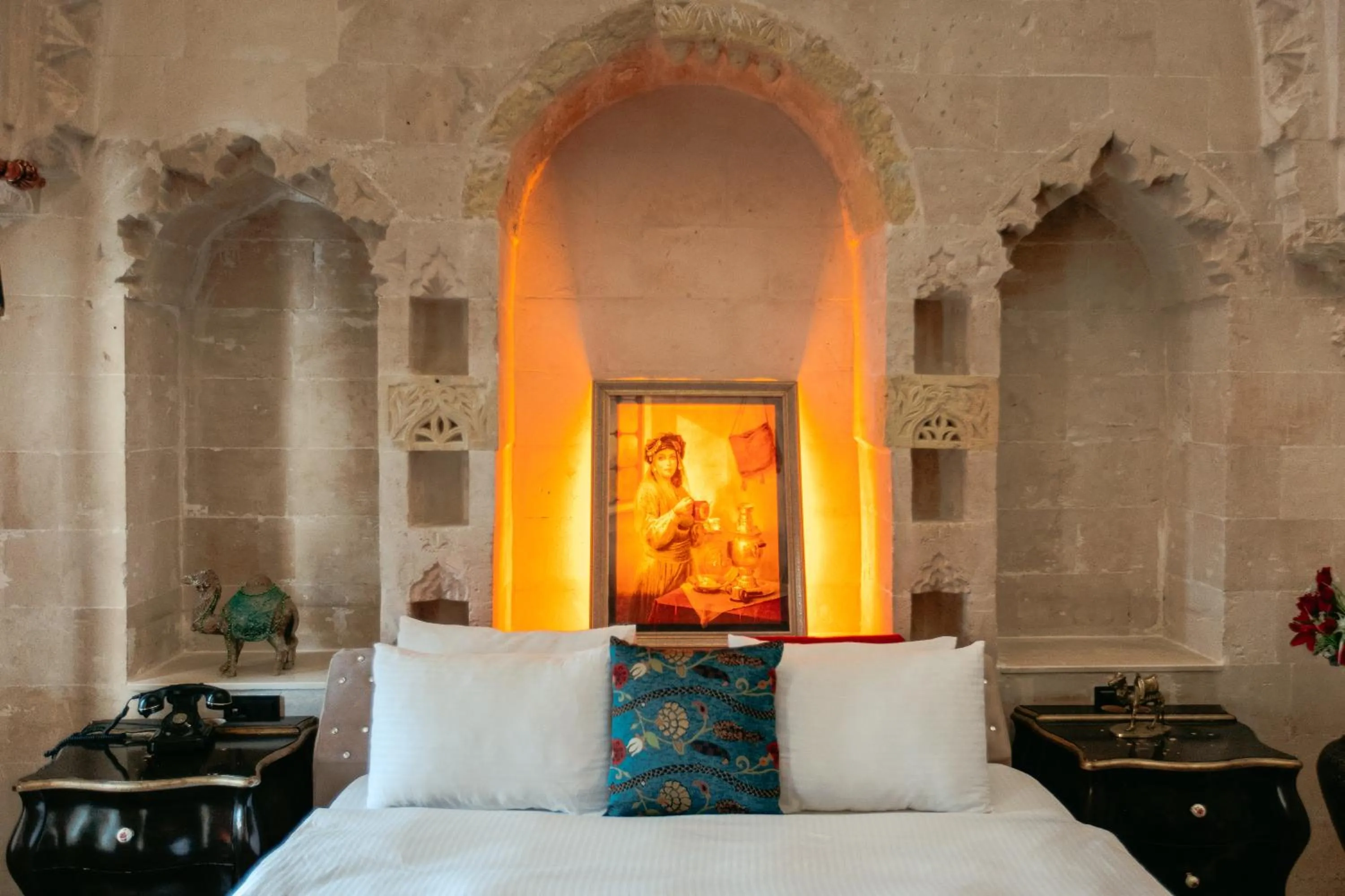 Bed in Maridin Hotel