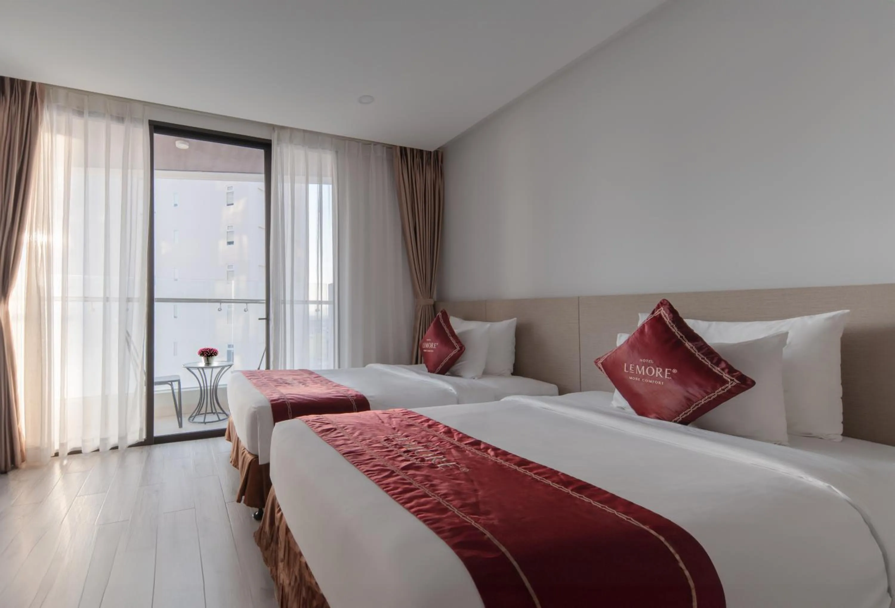 Bed in LeMore Hotel Nha Trang