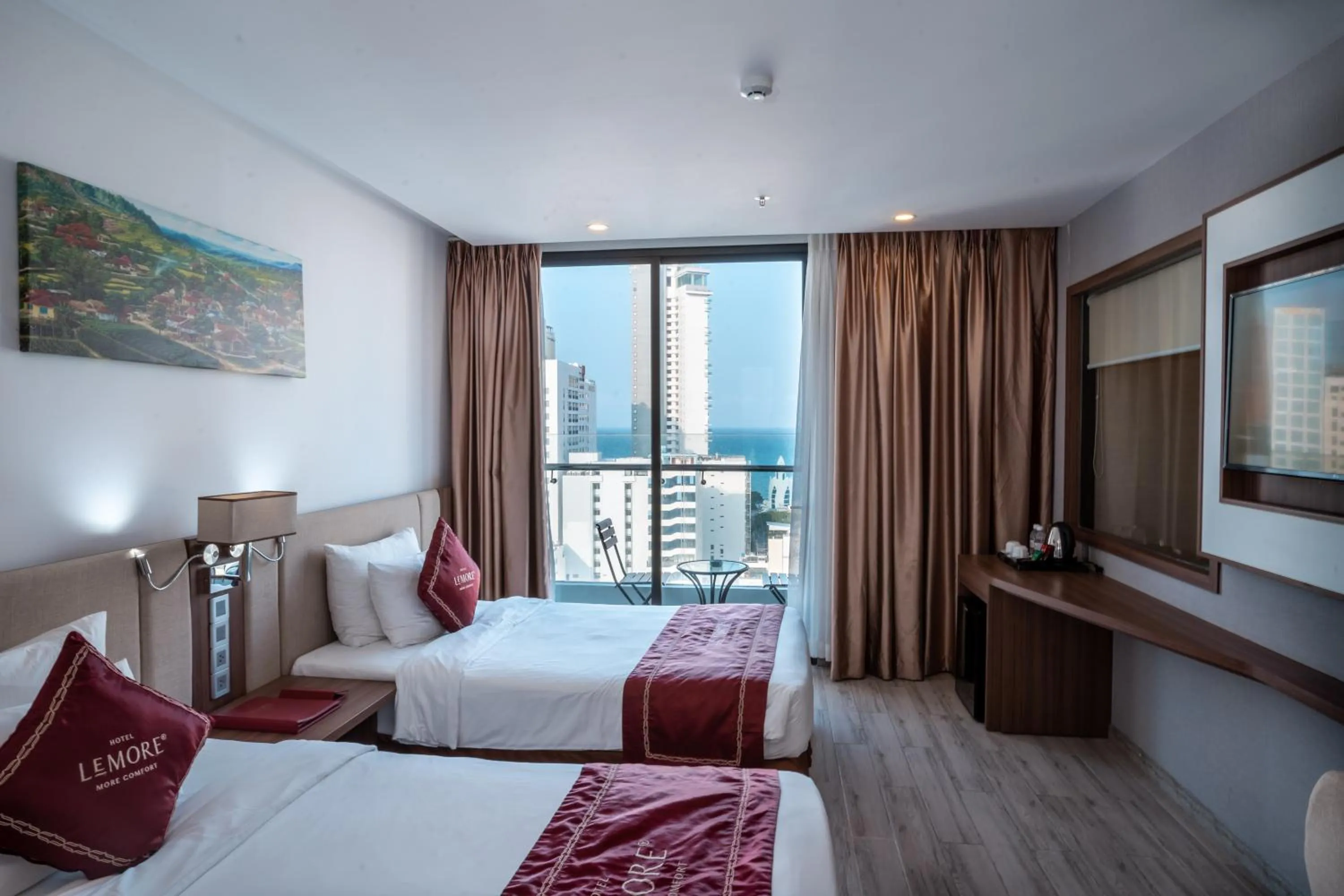 Bed in LeMore Hotel Nha Trang