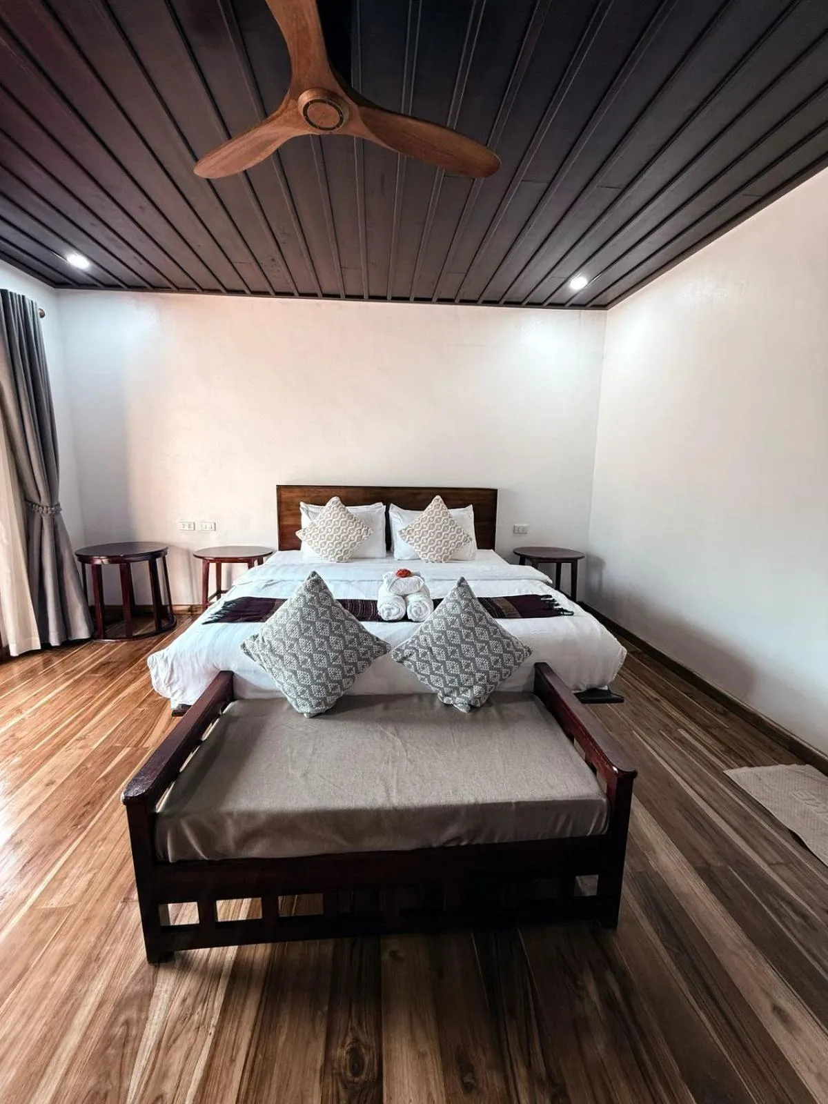Bed in Nam ou view villa