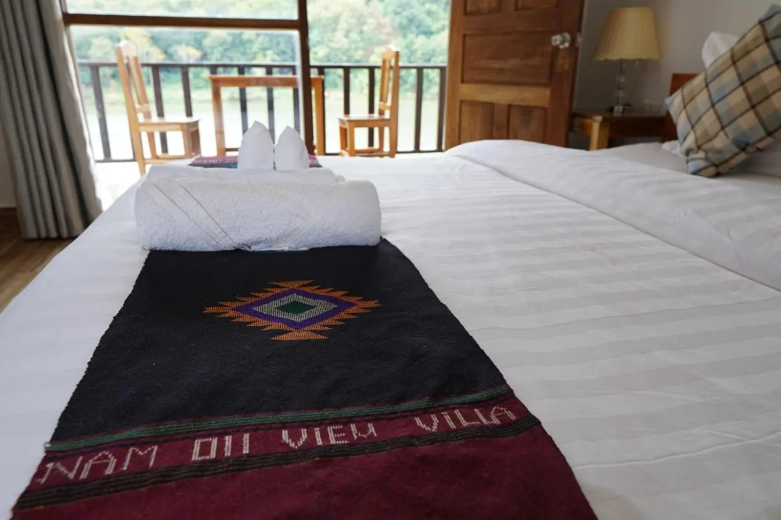 Bed in Nam ou view villa