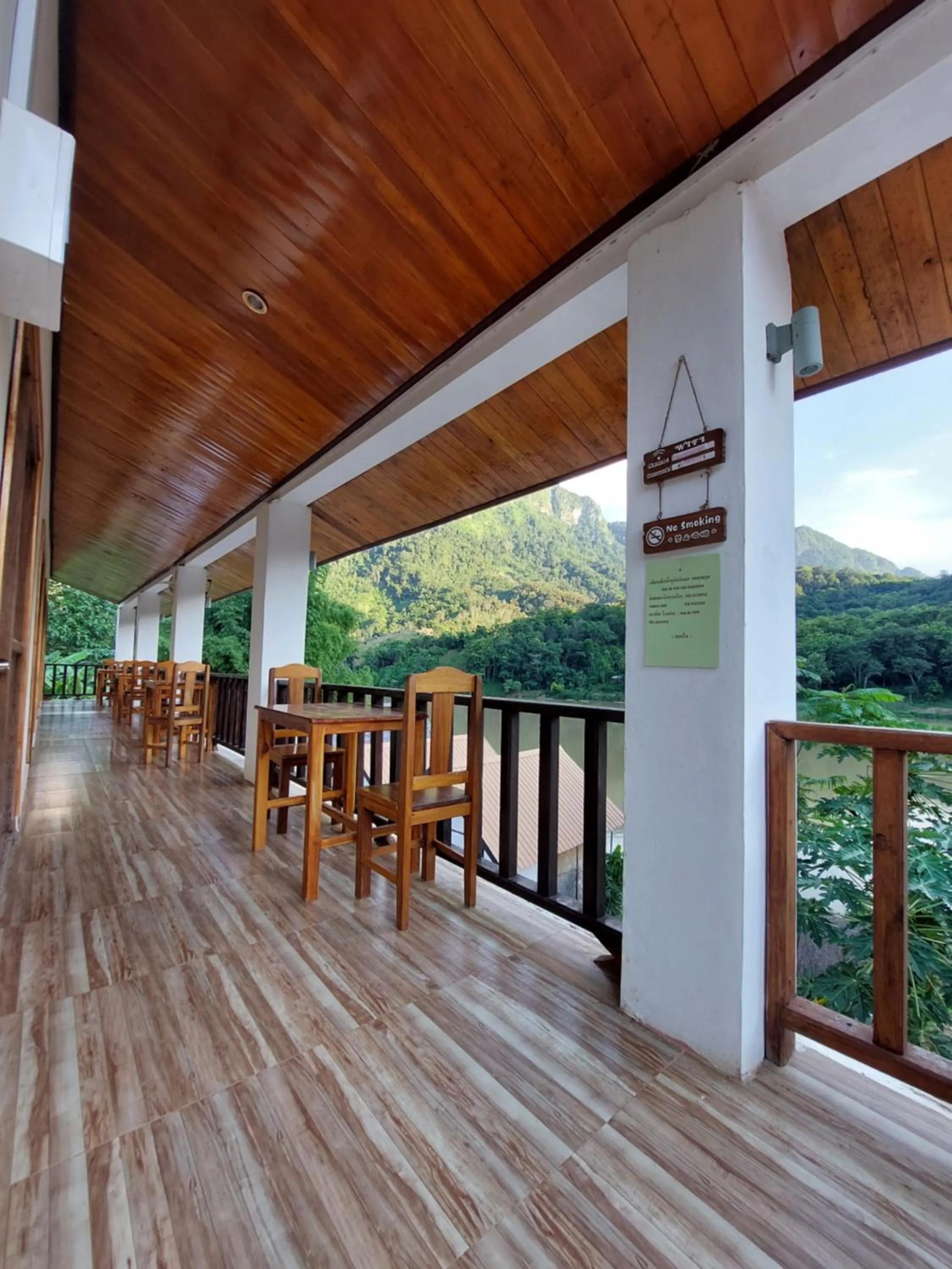 Balcony/Terrace in Nam ou view villa