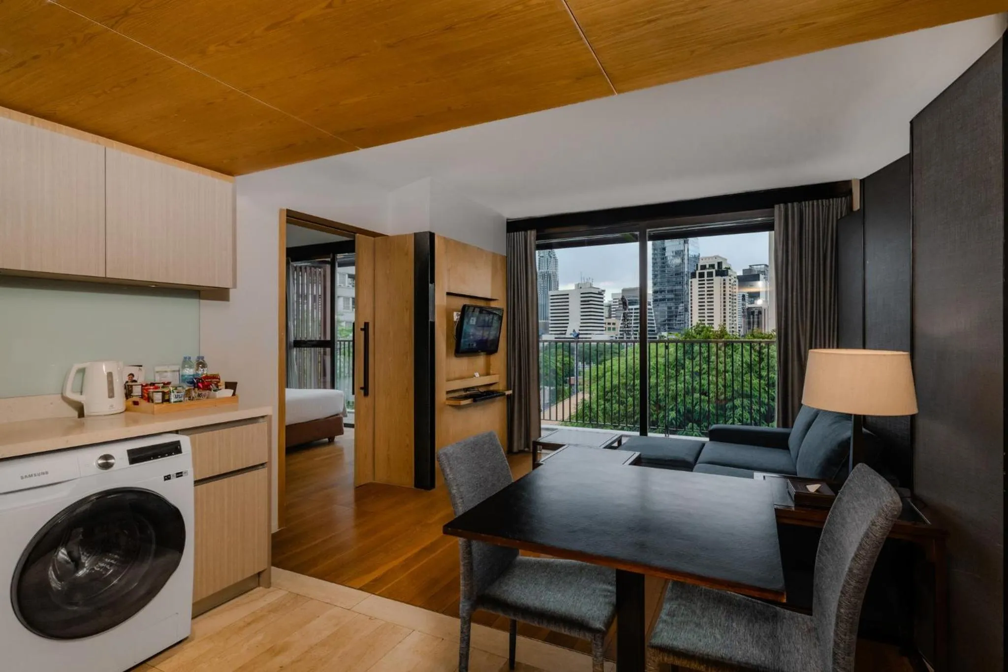 washing machine in Arcadia Suites Bangkok