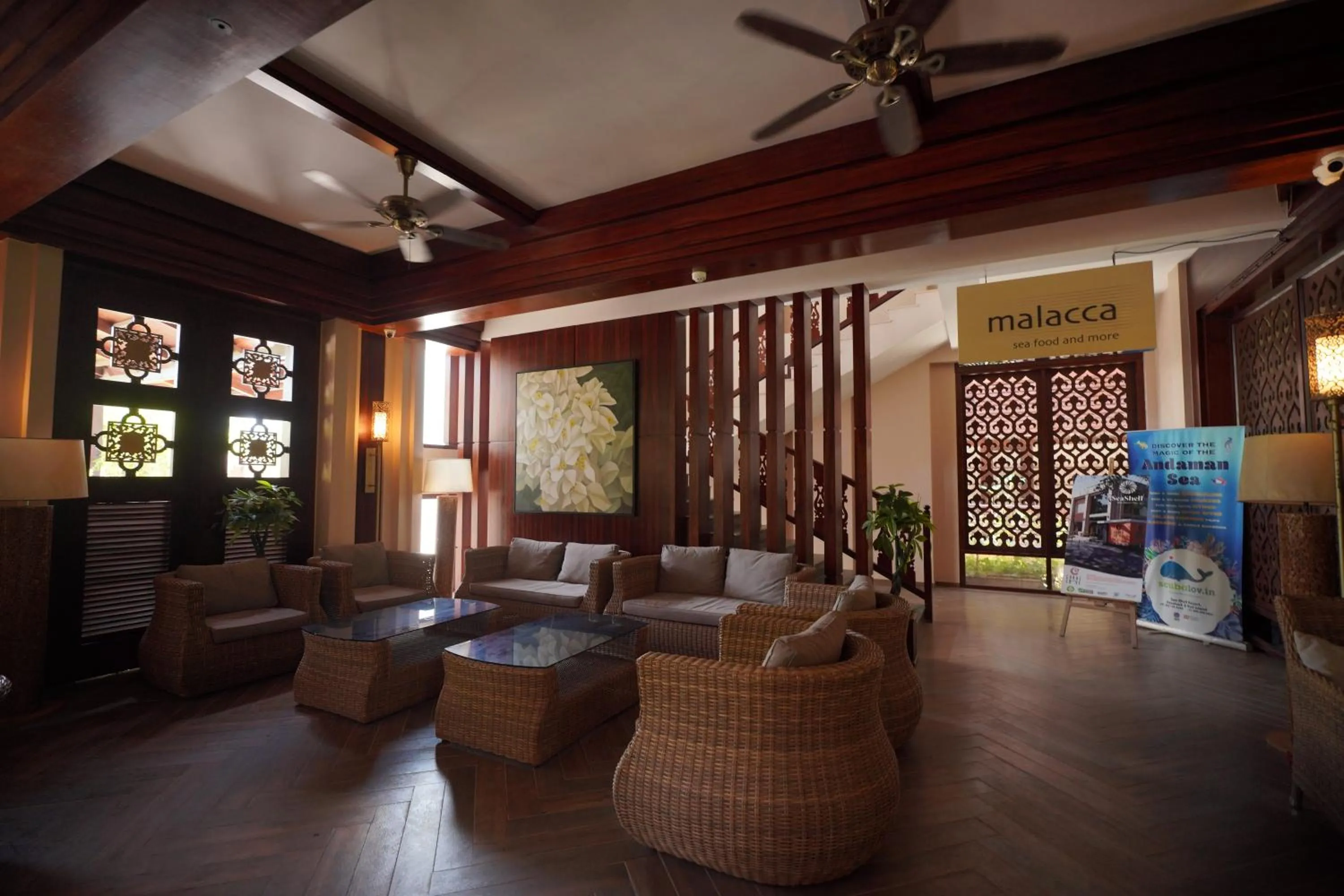 Lobby or reception in Sea Shell Samssara