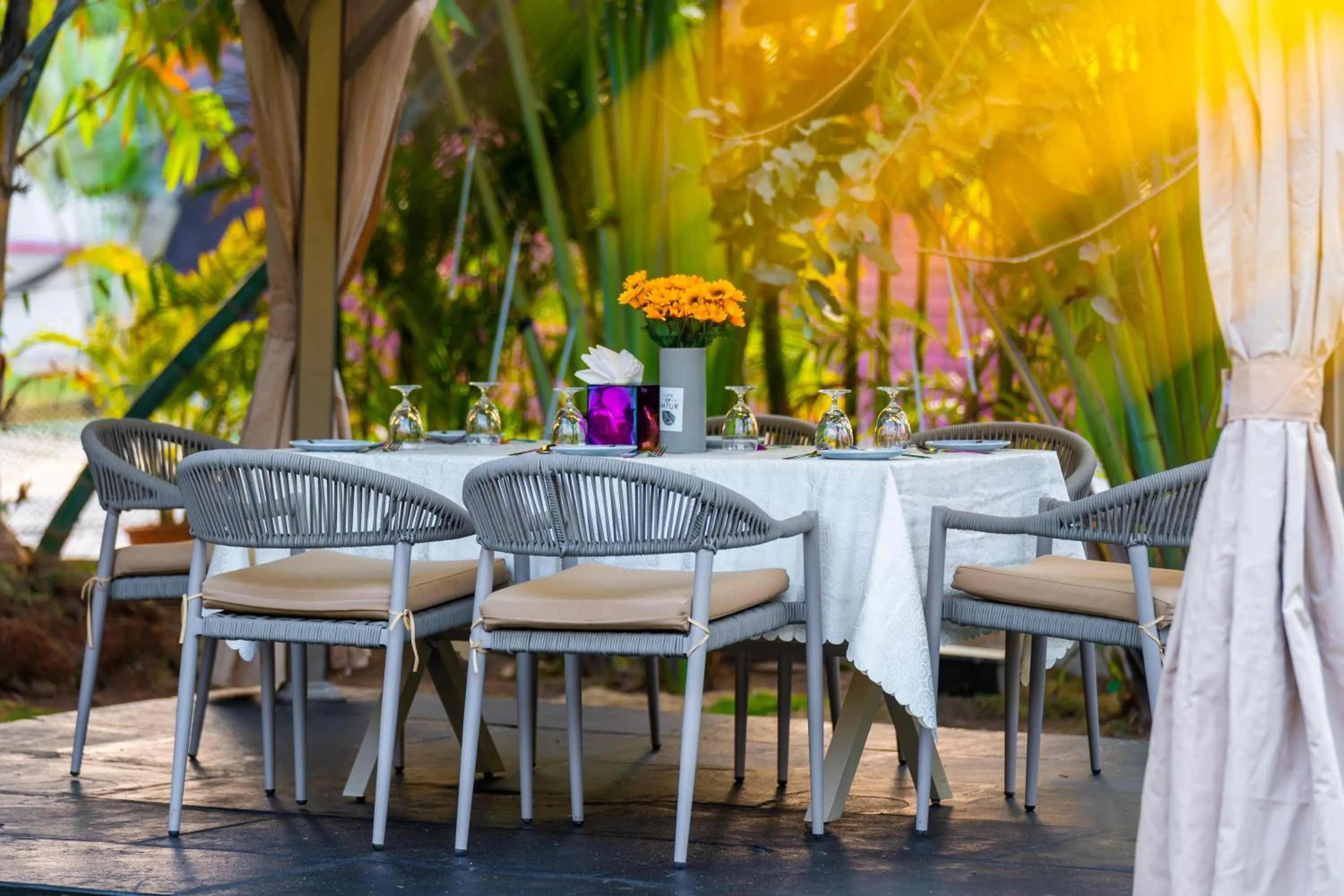 Restaurant/places to eat in Treat Beach Resort