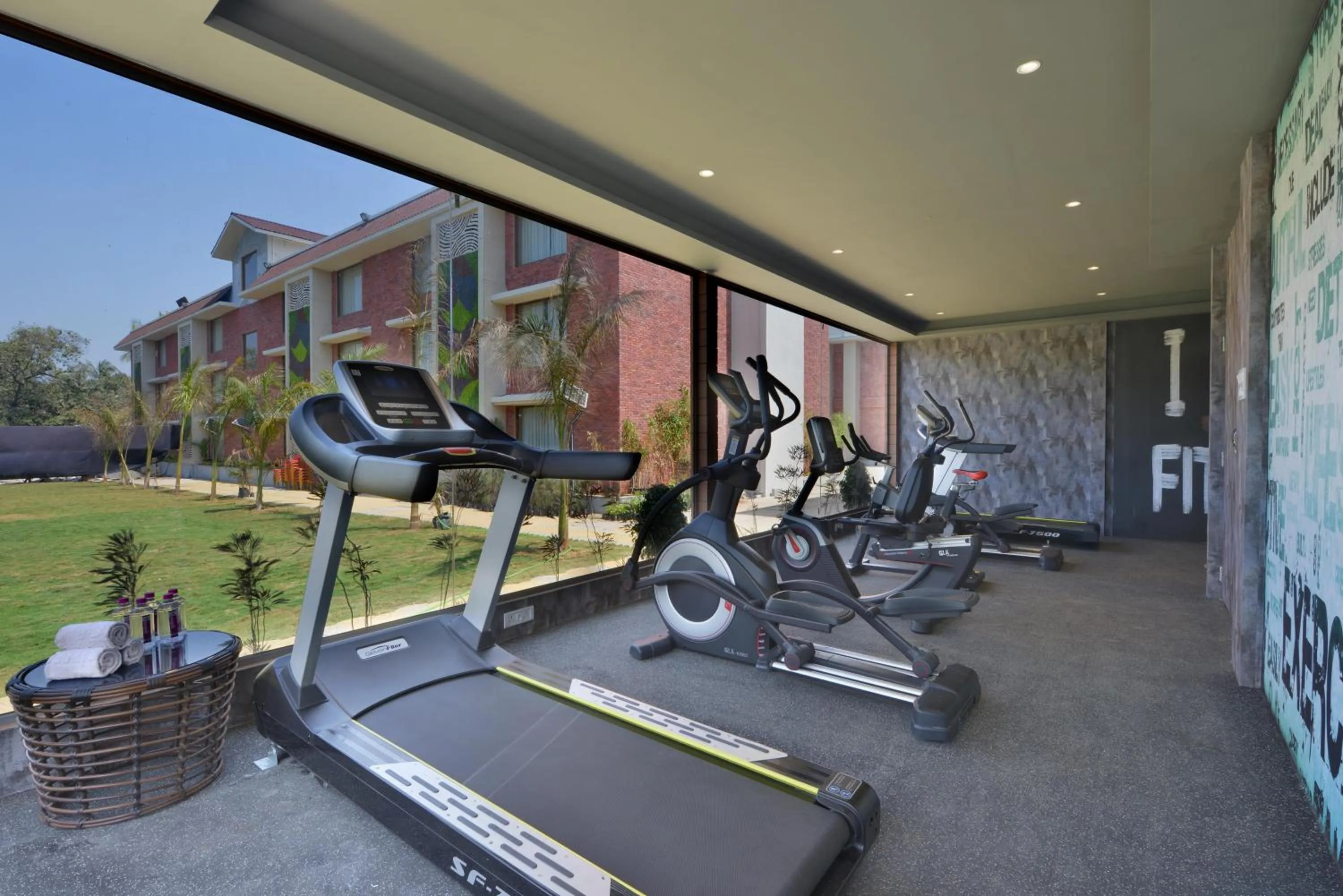 Fitness centre/facilities in Treat Beach Resort