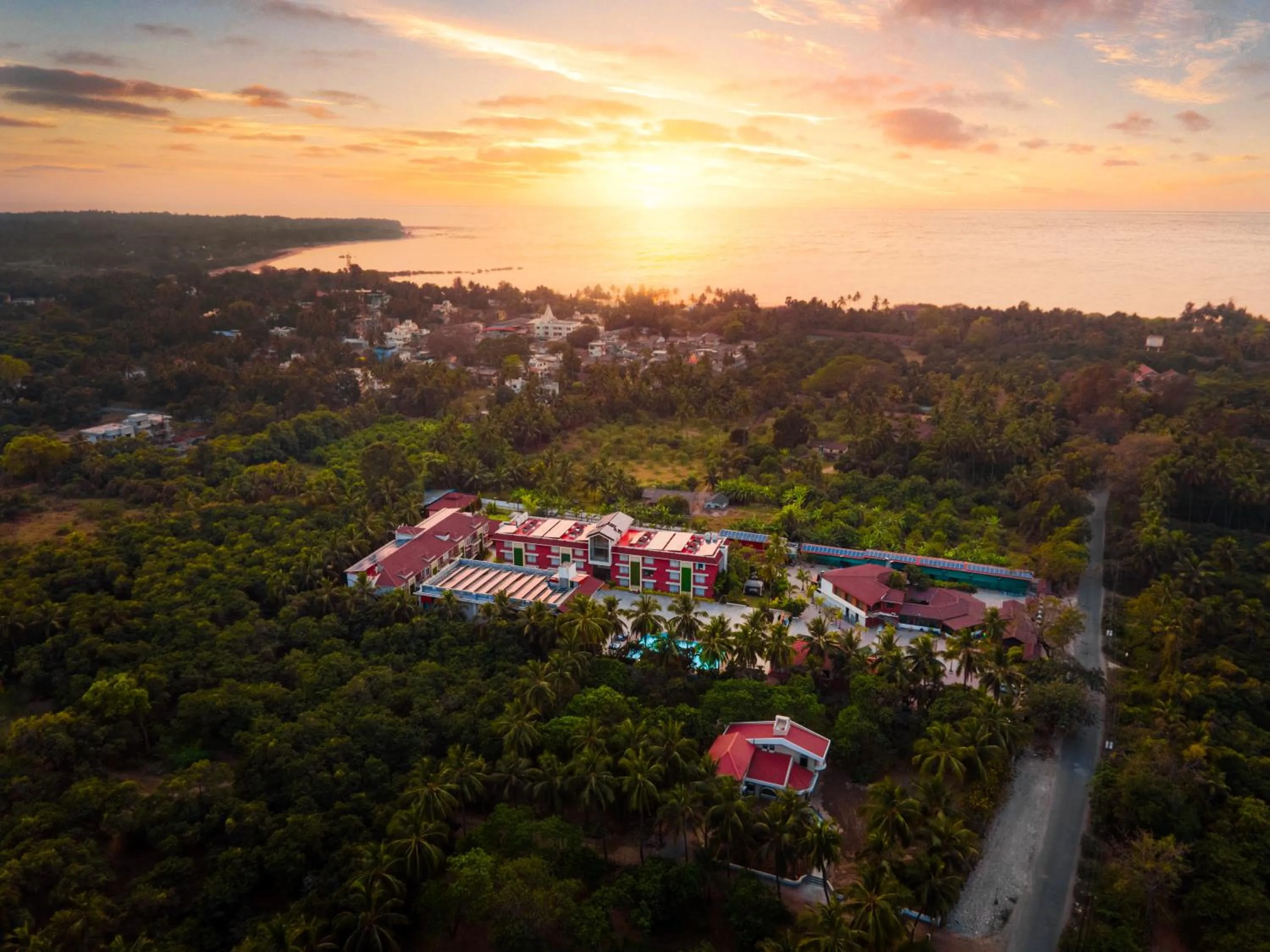 Bird's eye view in Treat Beach Resort