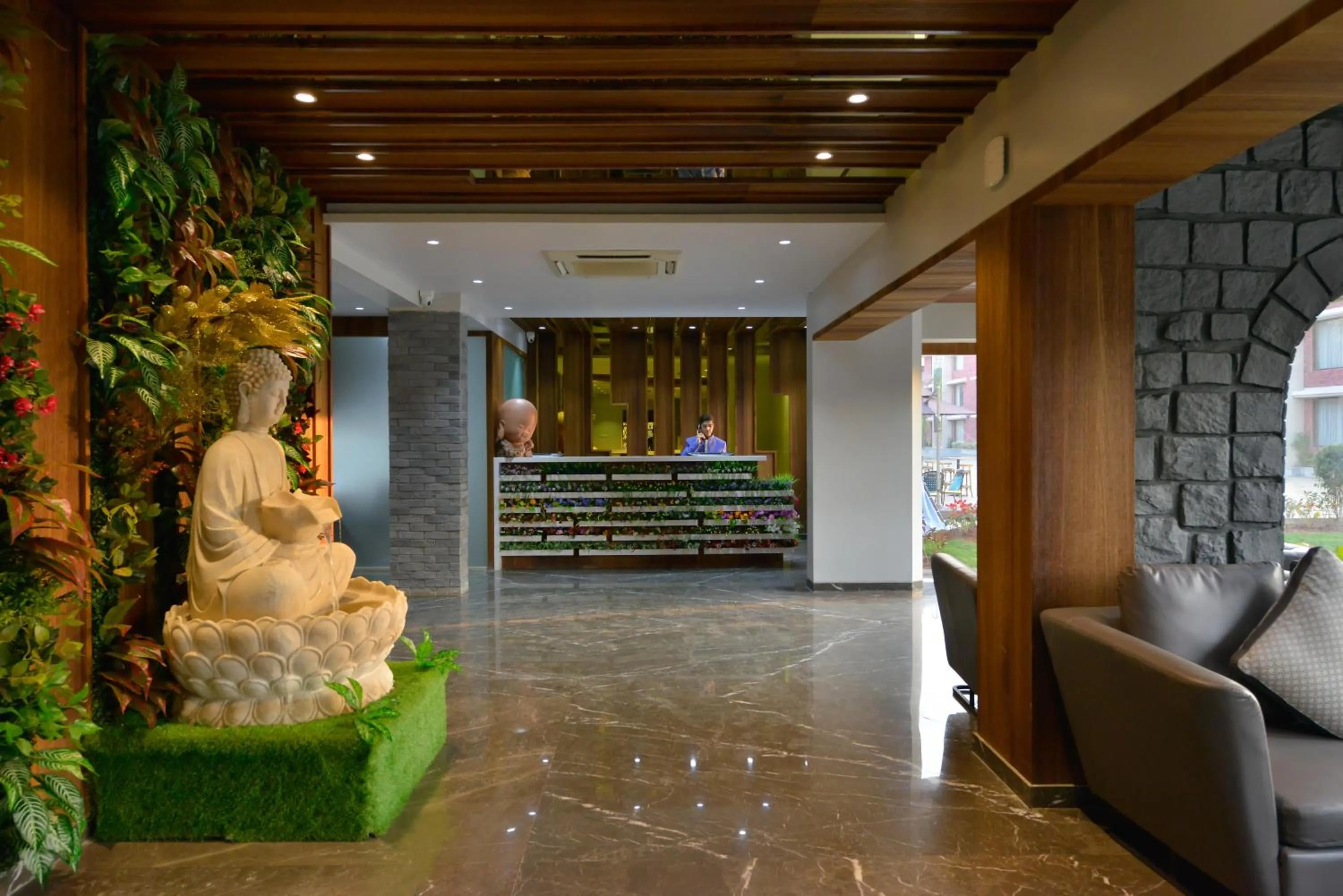 Lobby or reception in Treat Beach Resort
