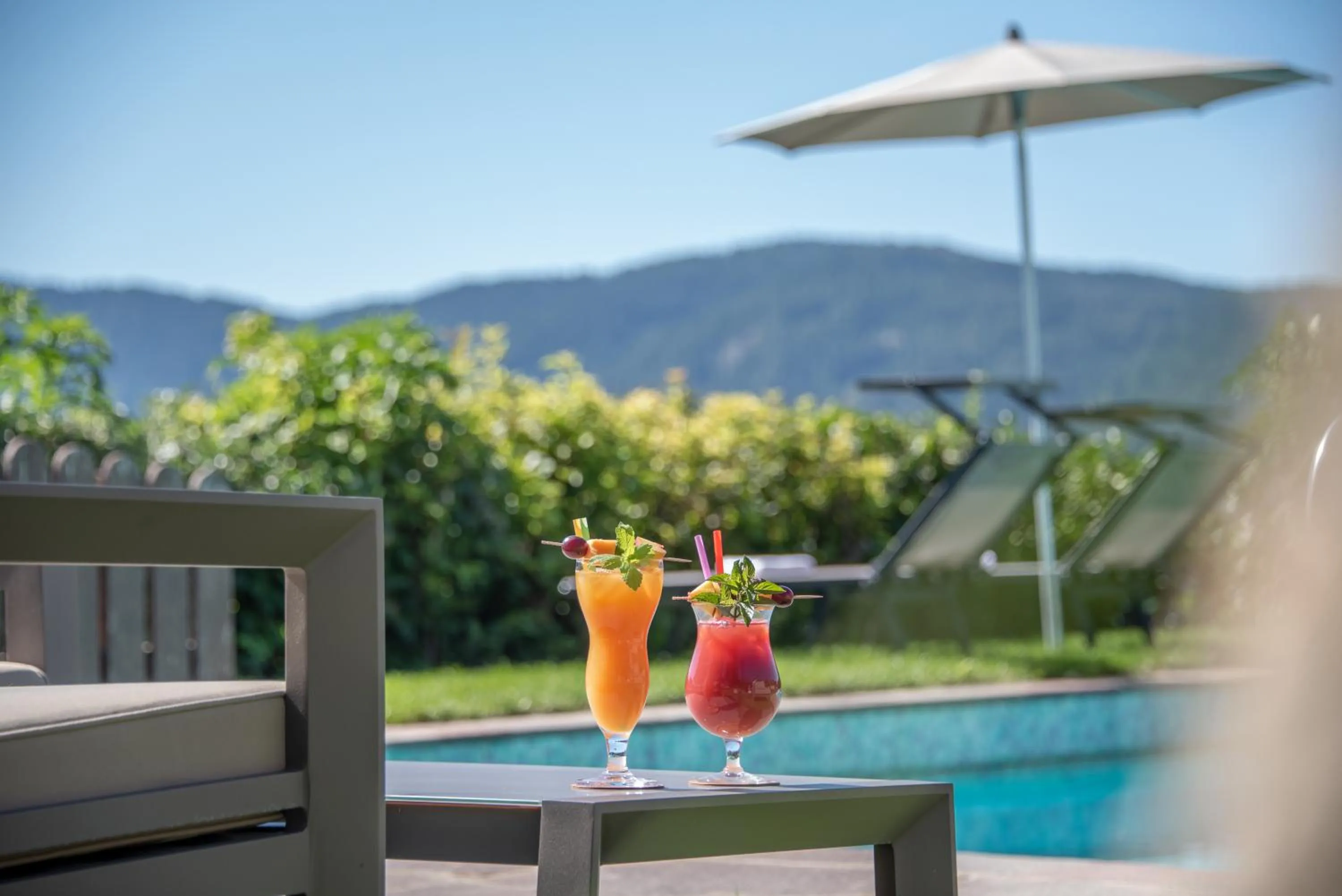 Swimming pool in Panoramahotel Obkircher