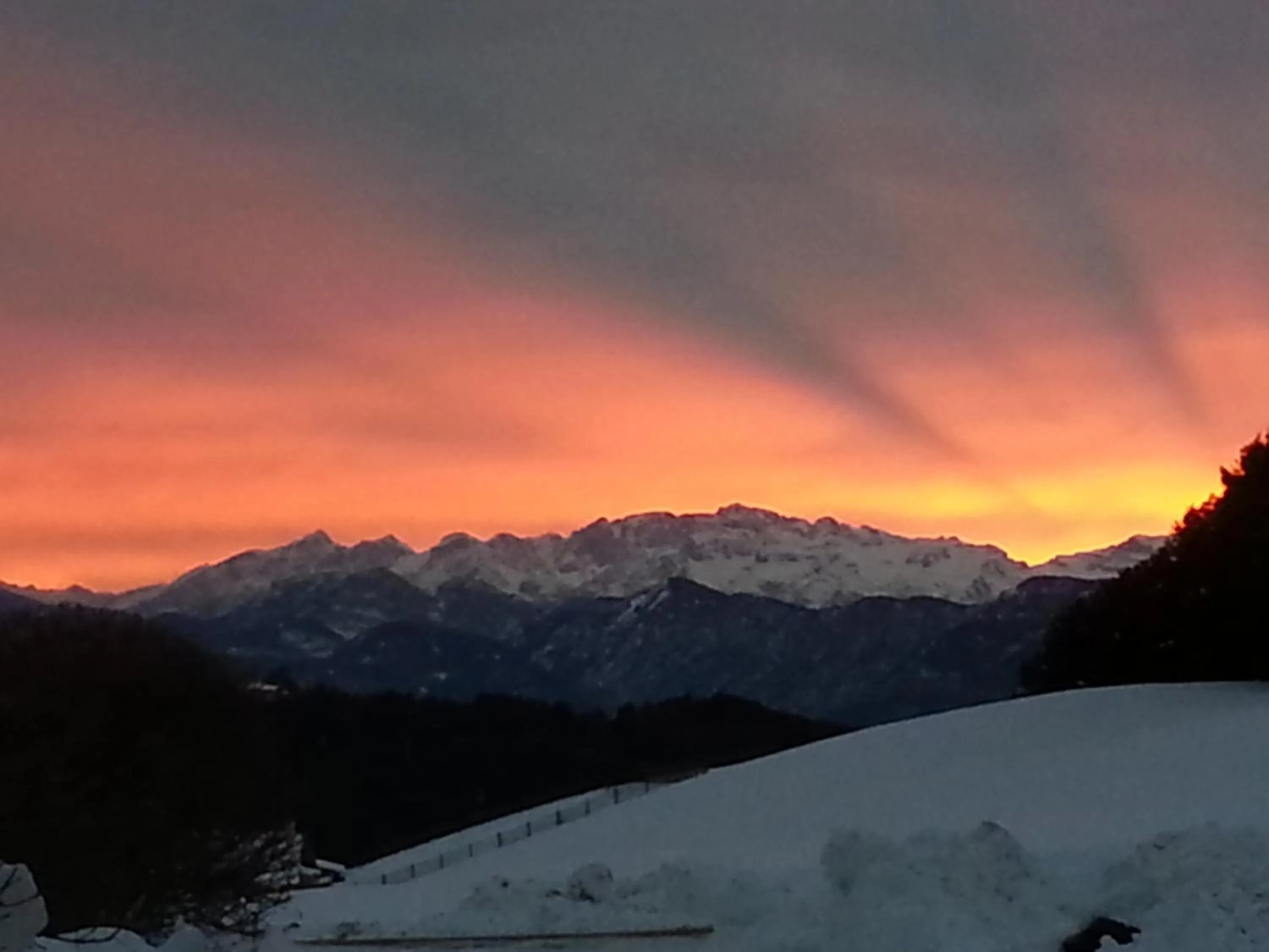 Sunset in Panoramahotel Obkircher