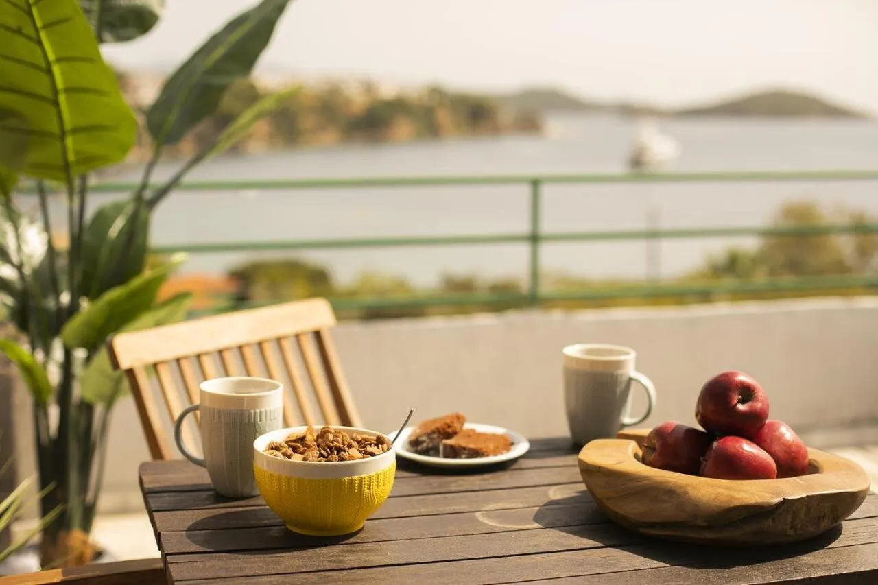 Balcony/Terrace in Nimfi Hotel, Skiathos
