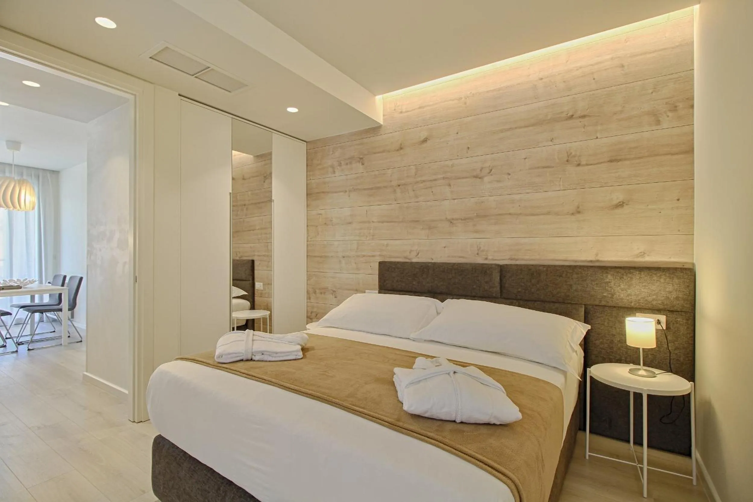 Bed in The Rooms Serviced Apartments Tirana