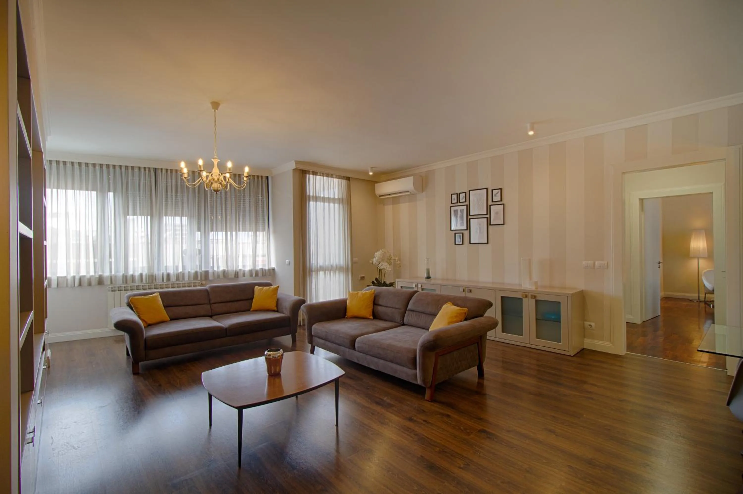 Living room in The Rooms Serviced Apartments Tirana
