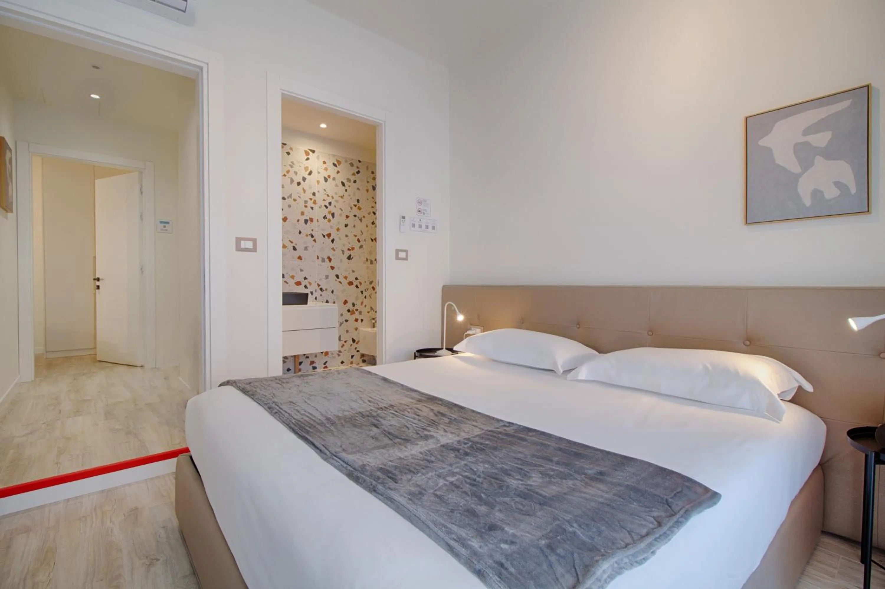 Bedroom, Bed in The Rooms Serviced Apartments Tirana