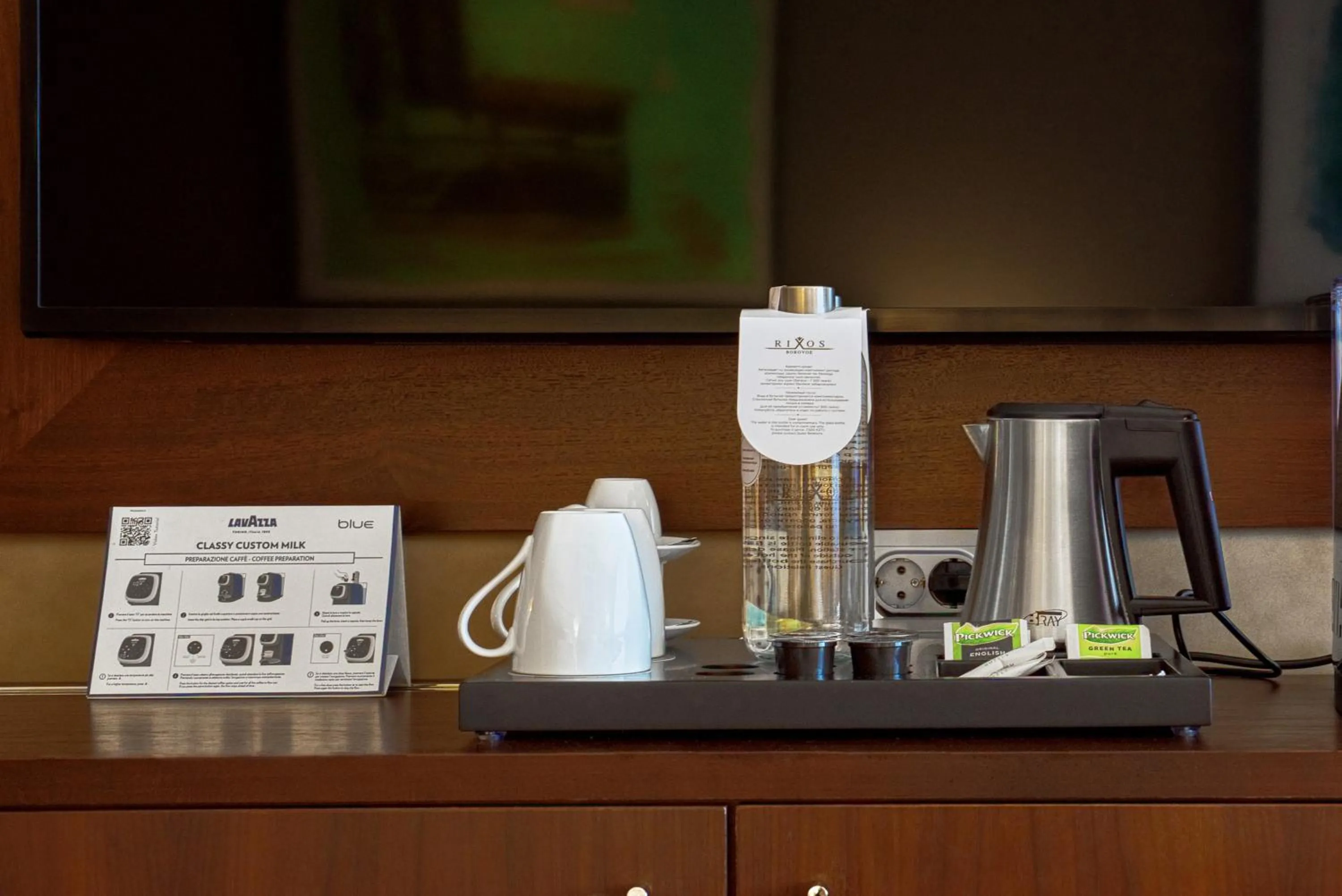 Coffee/tea facilities in Rixos Borovoe