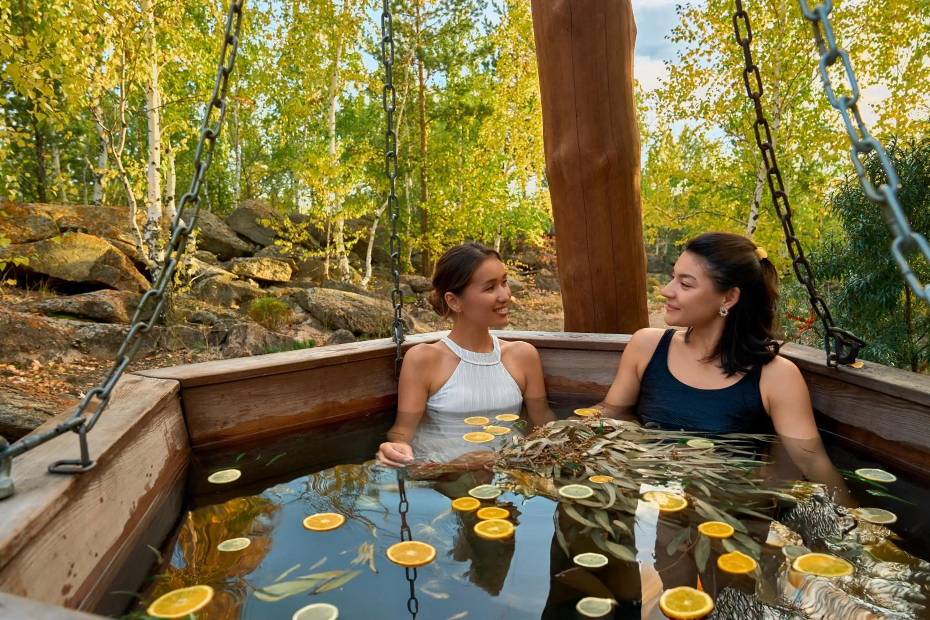 Open Air Bath in Rixos Borovoe