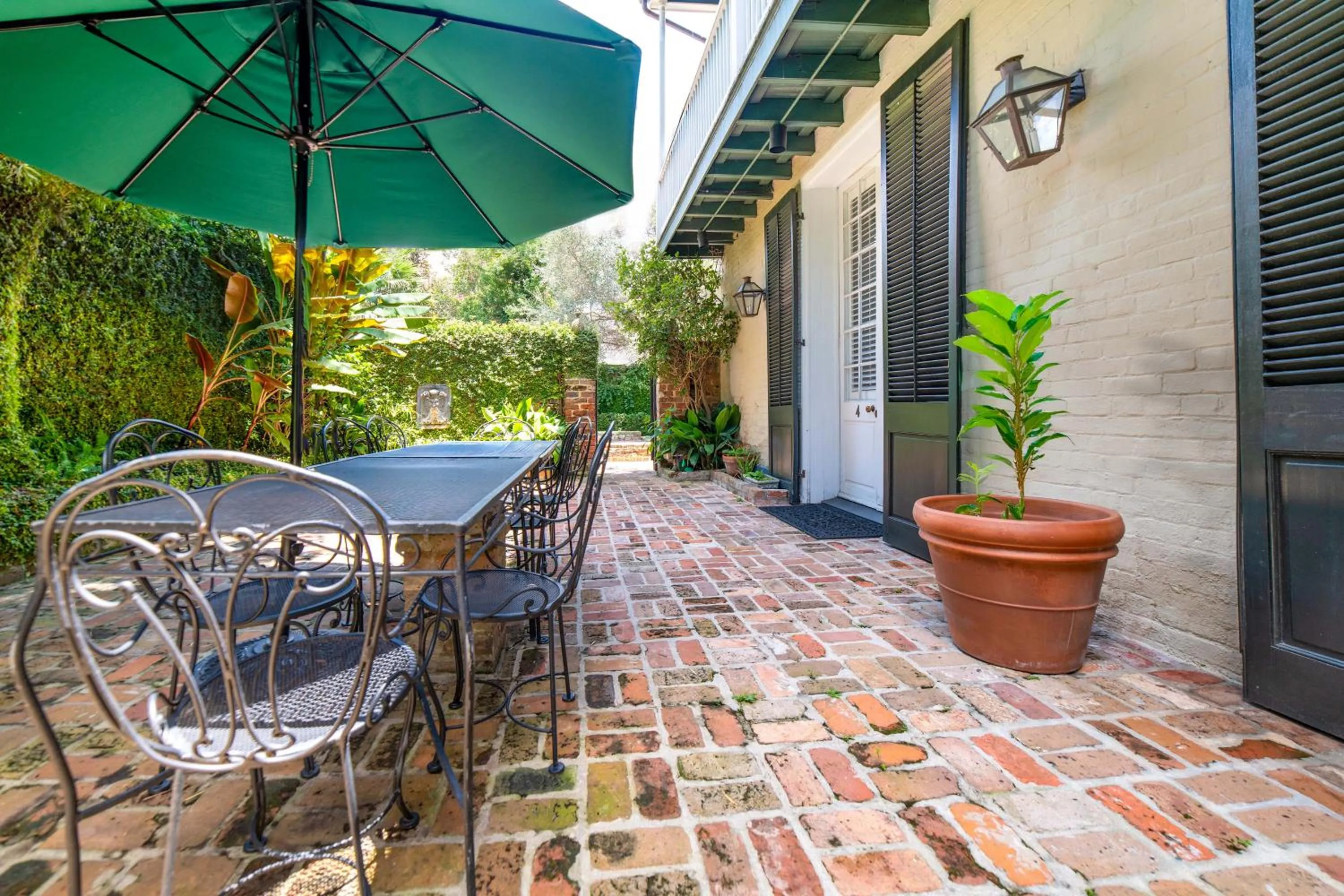 Patio in Audubon Cottages