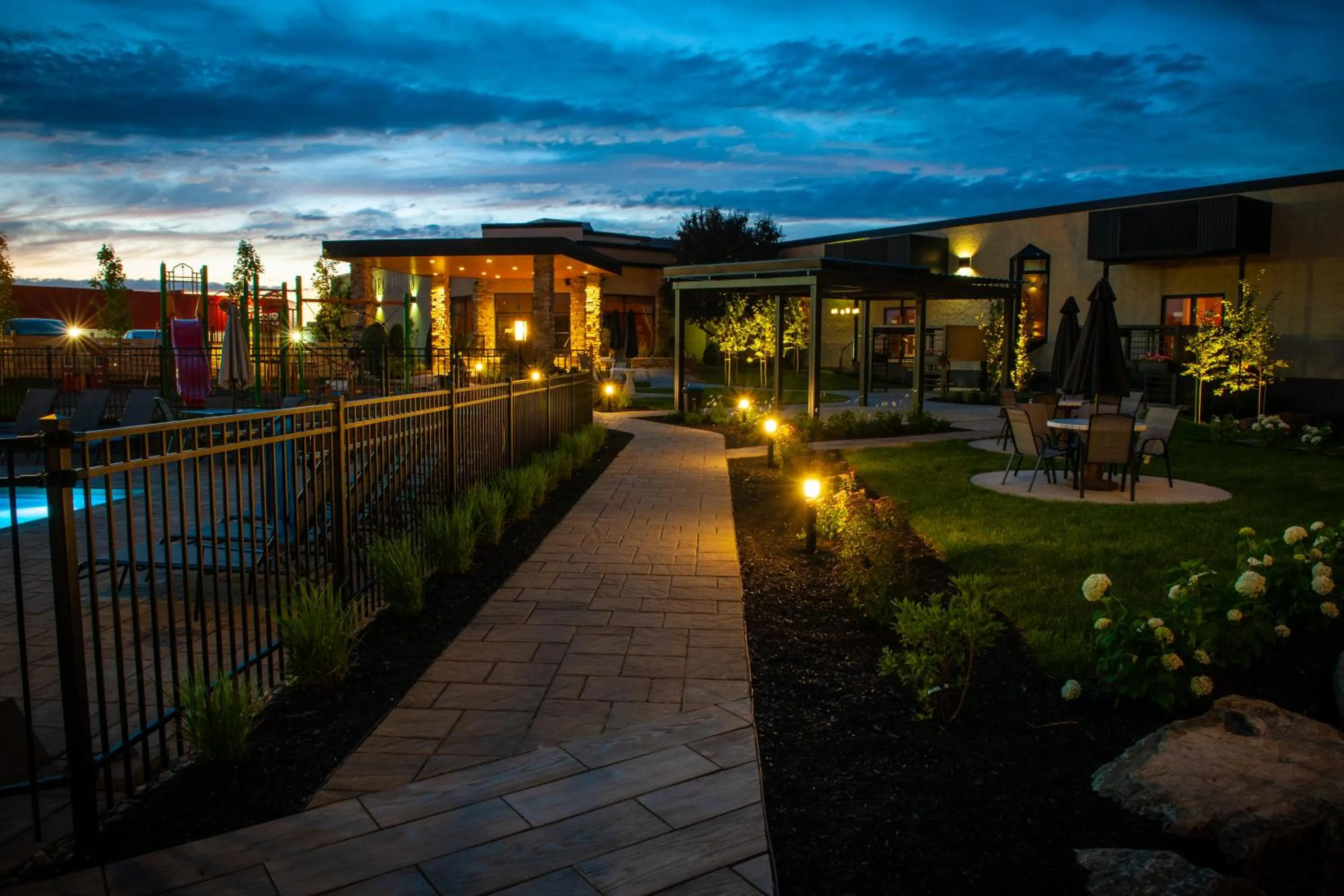 Garden in Hôtel Castel