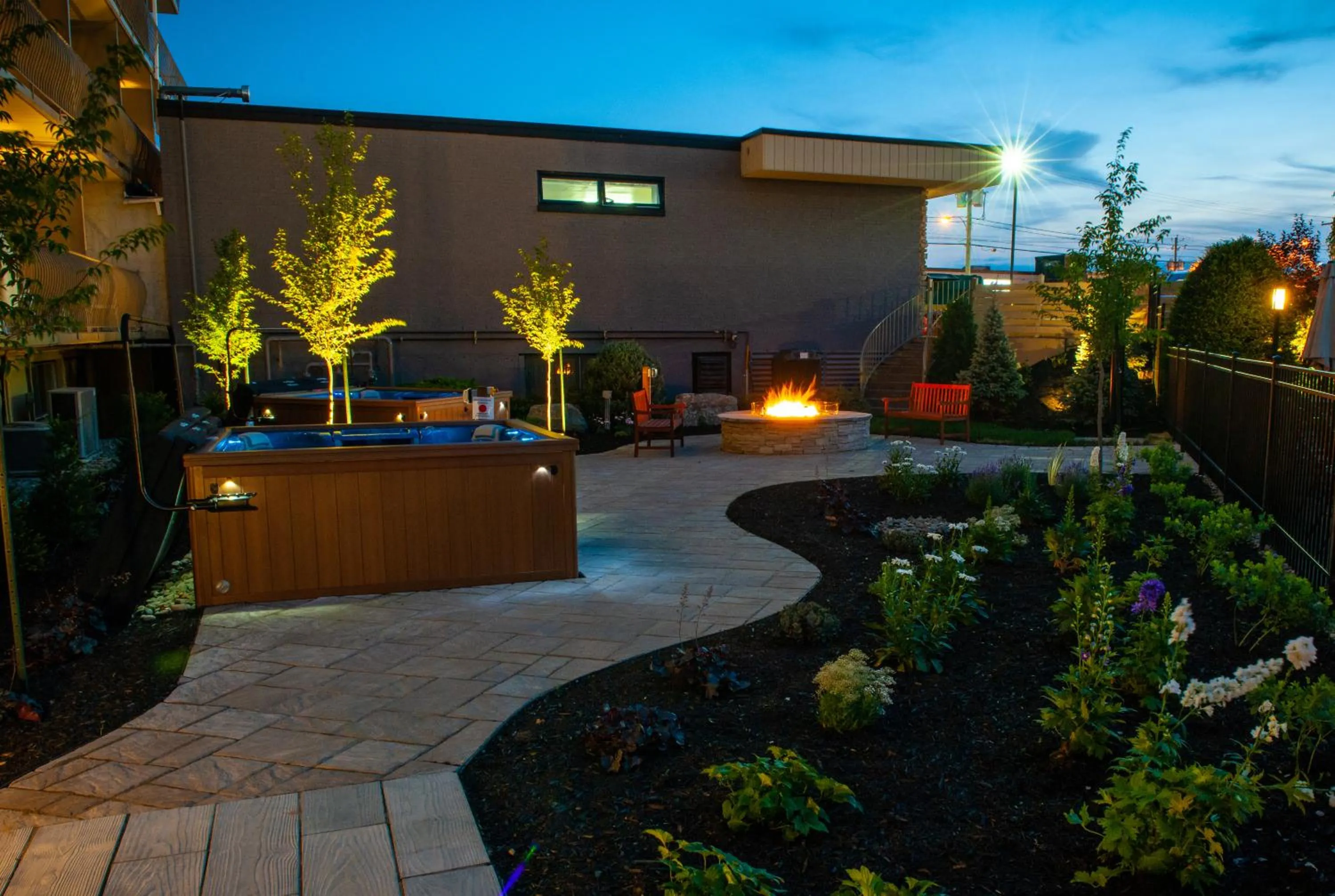 Garden in Hôtel Castel