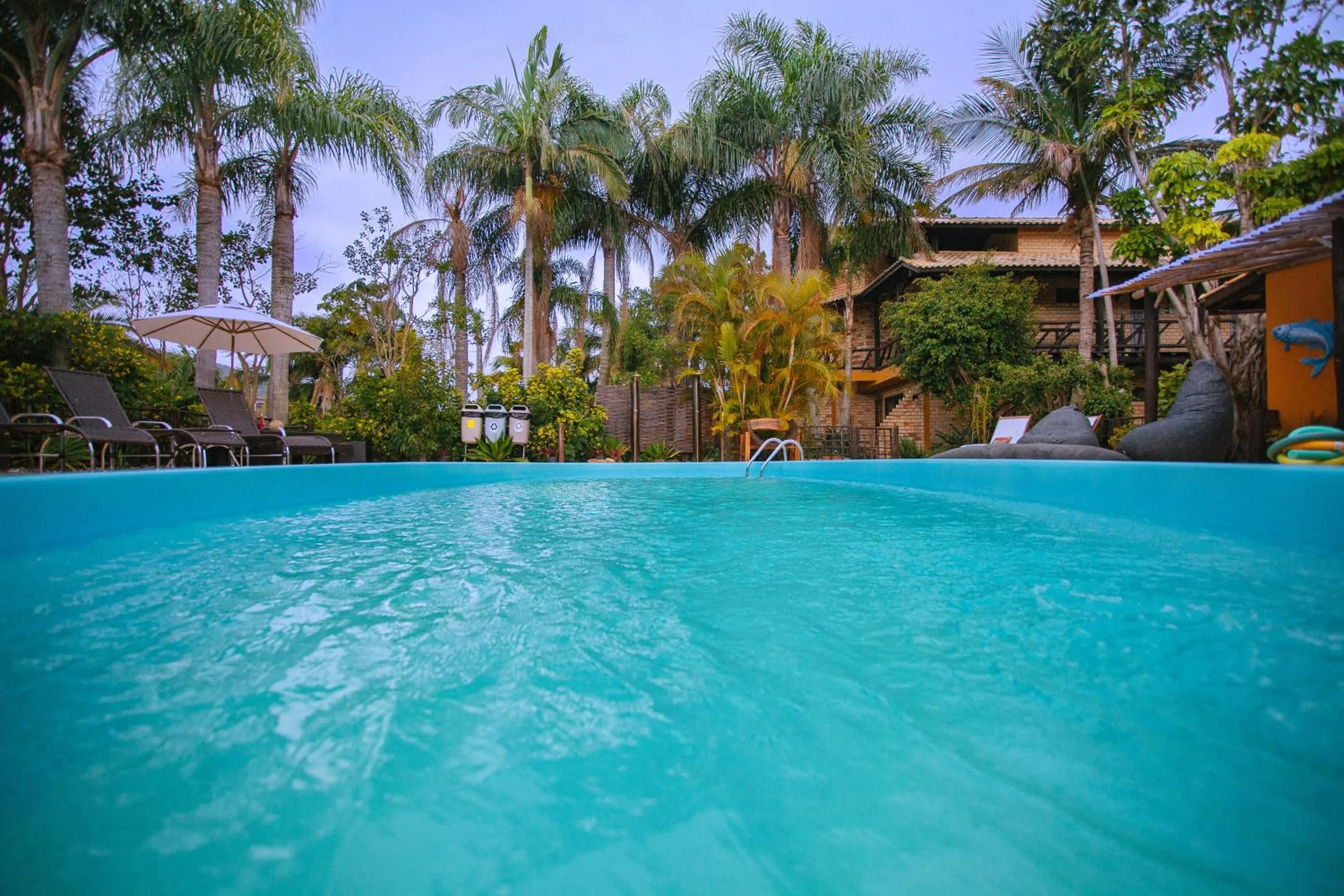 Pool view in Pousada do Véio