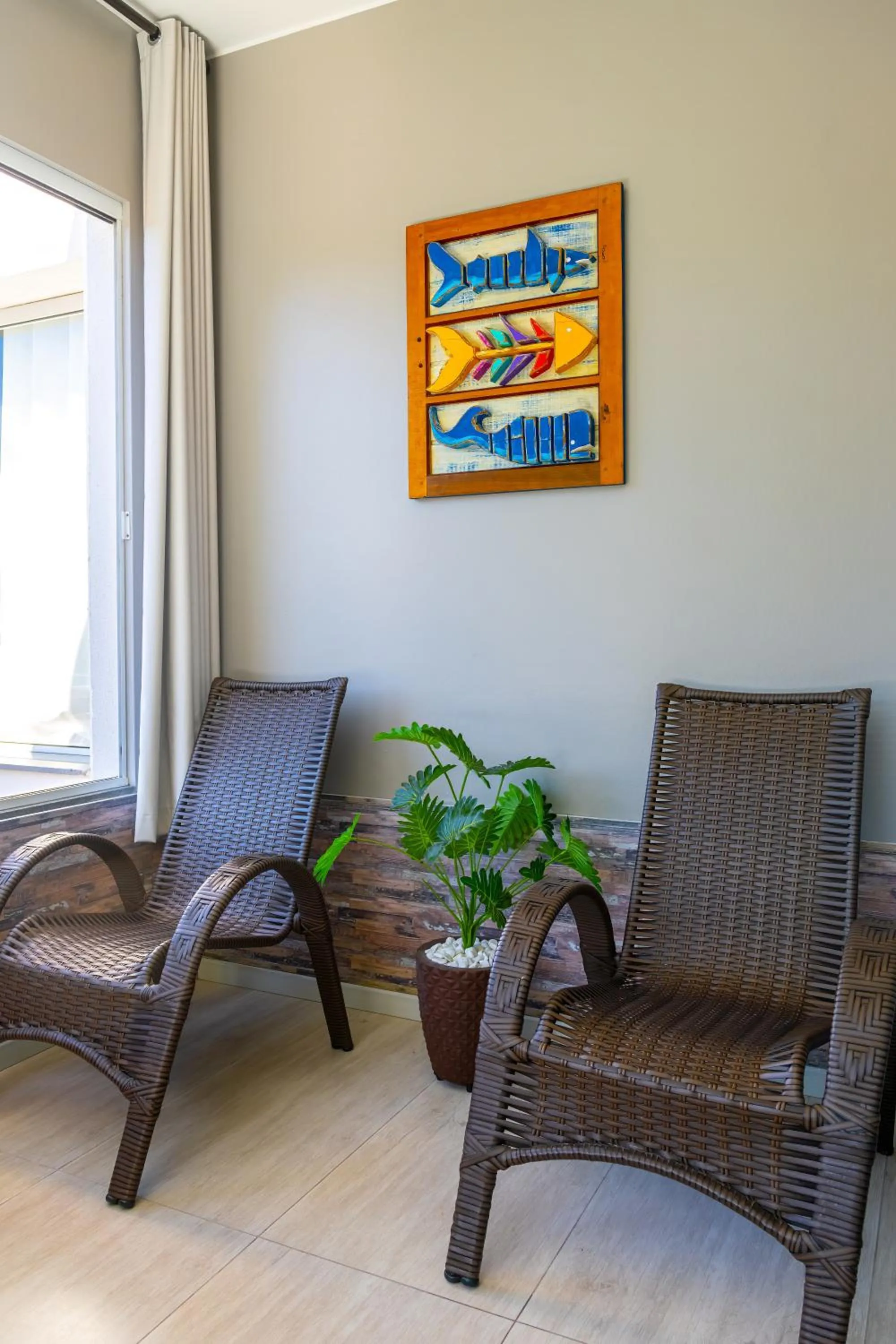 Seating area in Pousada Natribus Rosa