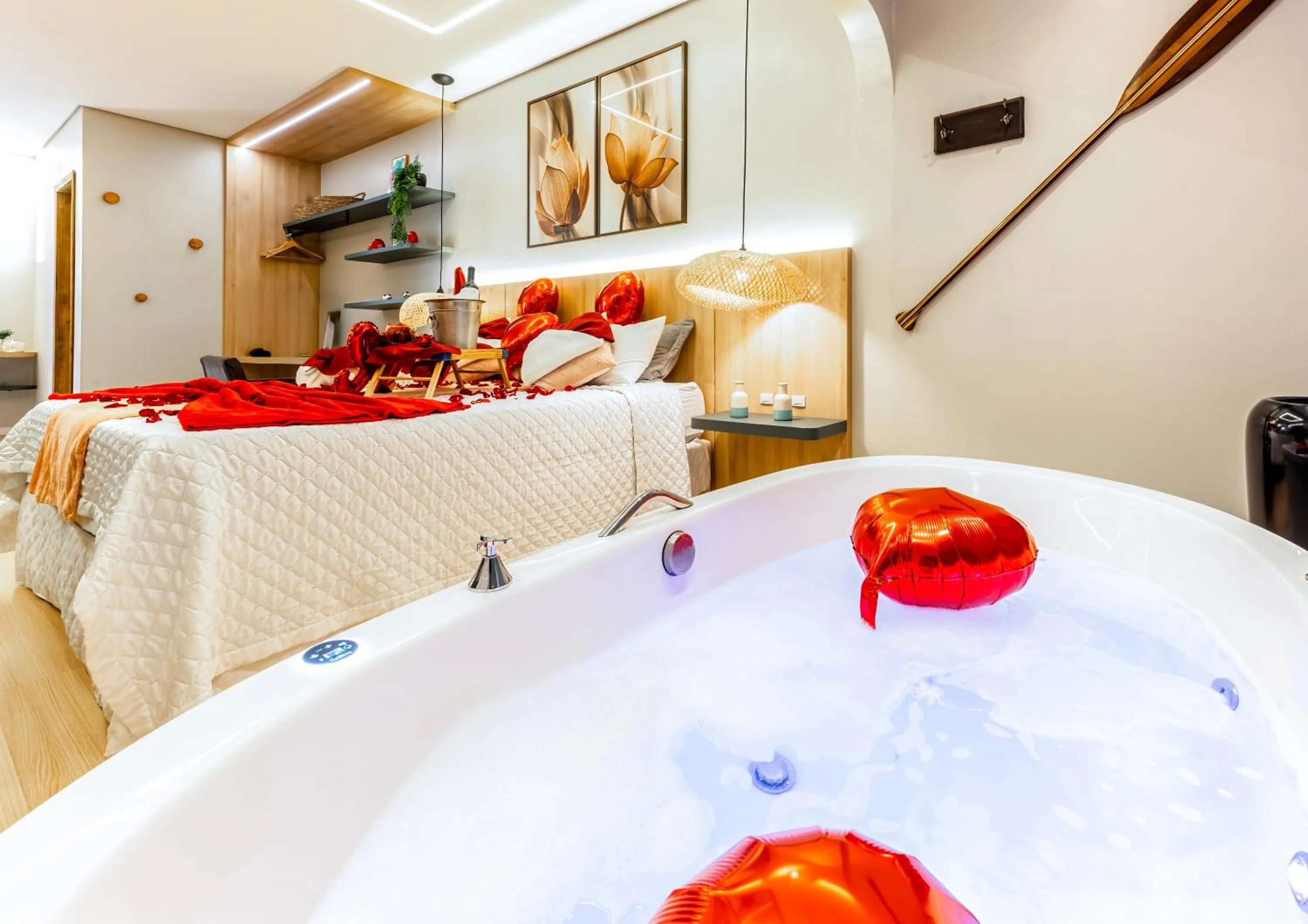 Bed in Pousada Natribus Rosa