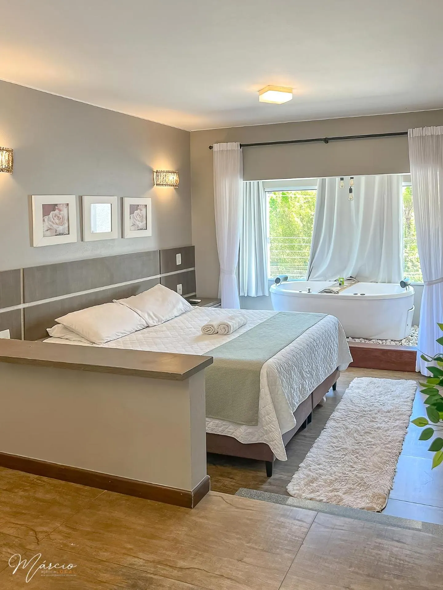 Bed in Pousada Natribus Rosa