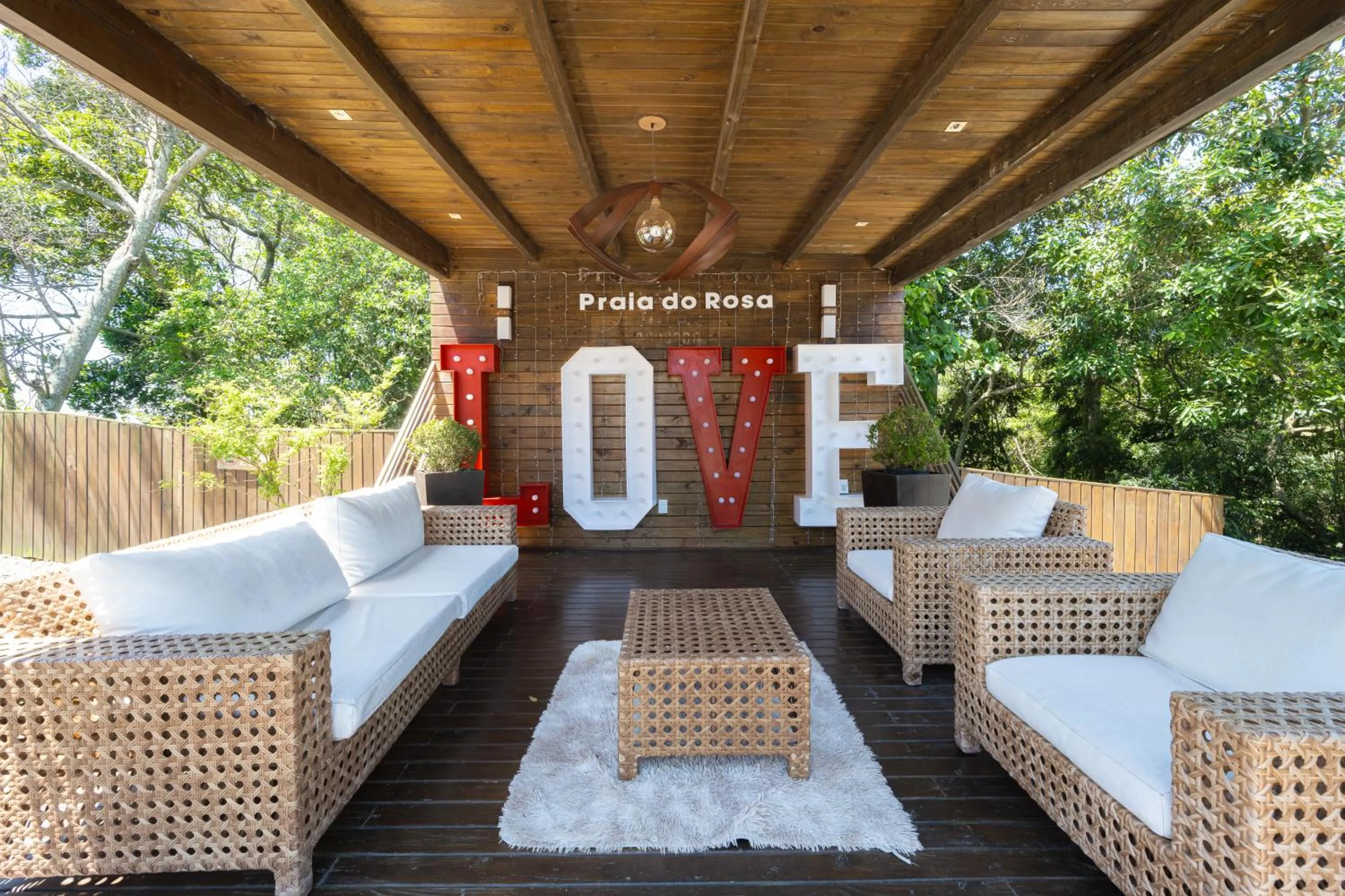 Seating area in Pousada Natribus Rosa