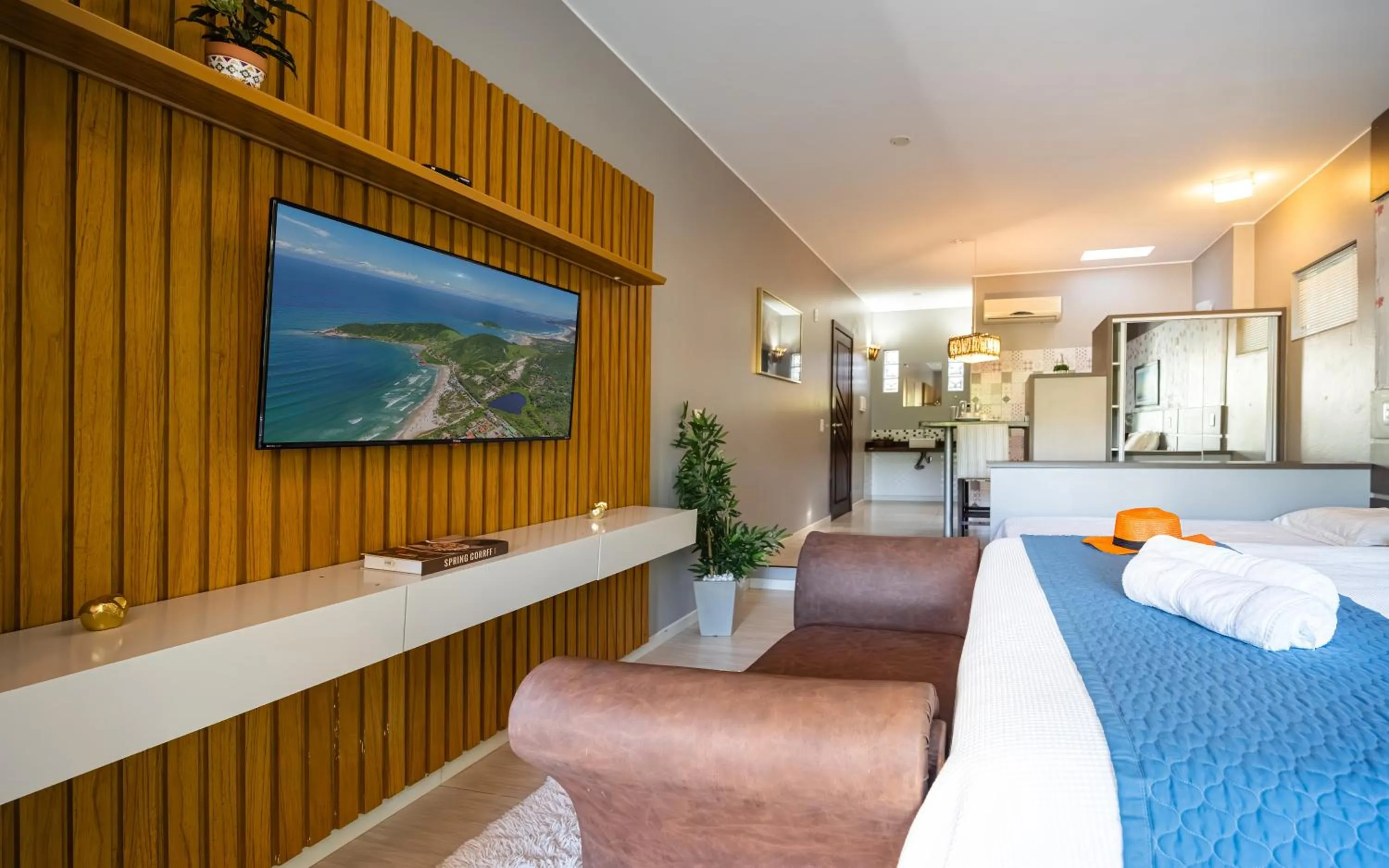 Bed in Pousada Natribus Rosa