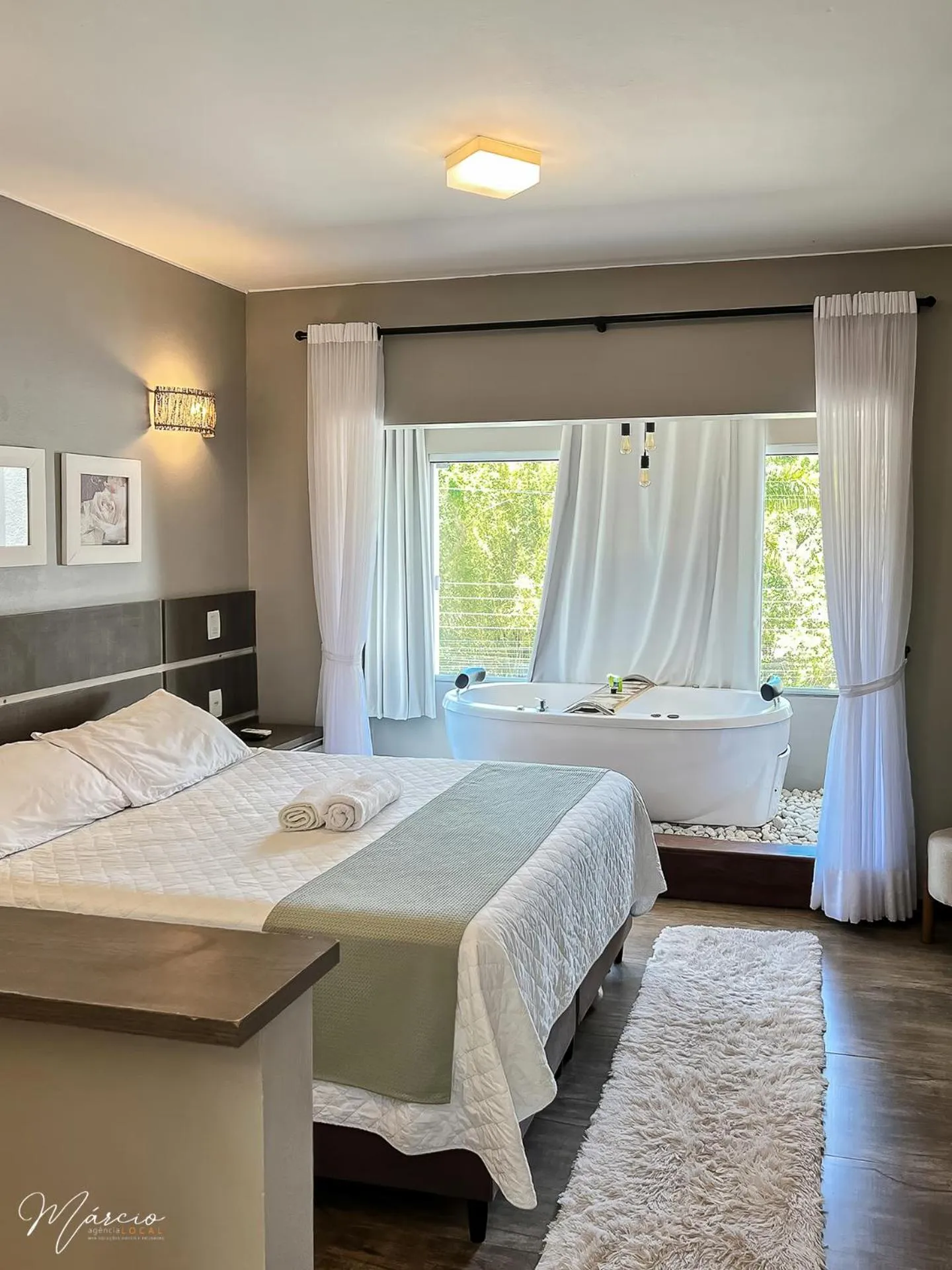 Bed in Pousada Natribus Rosa